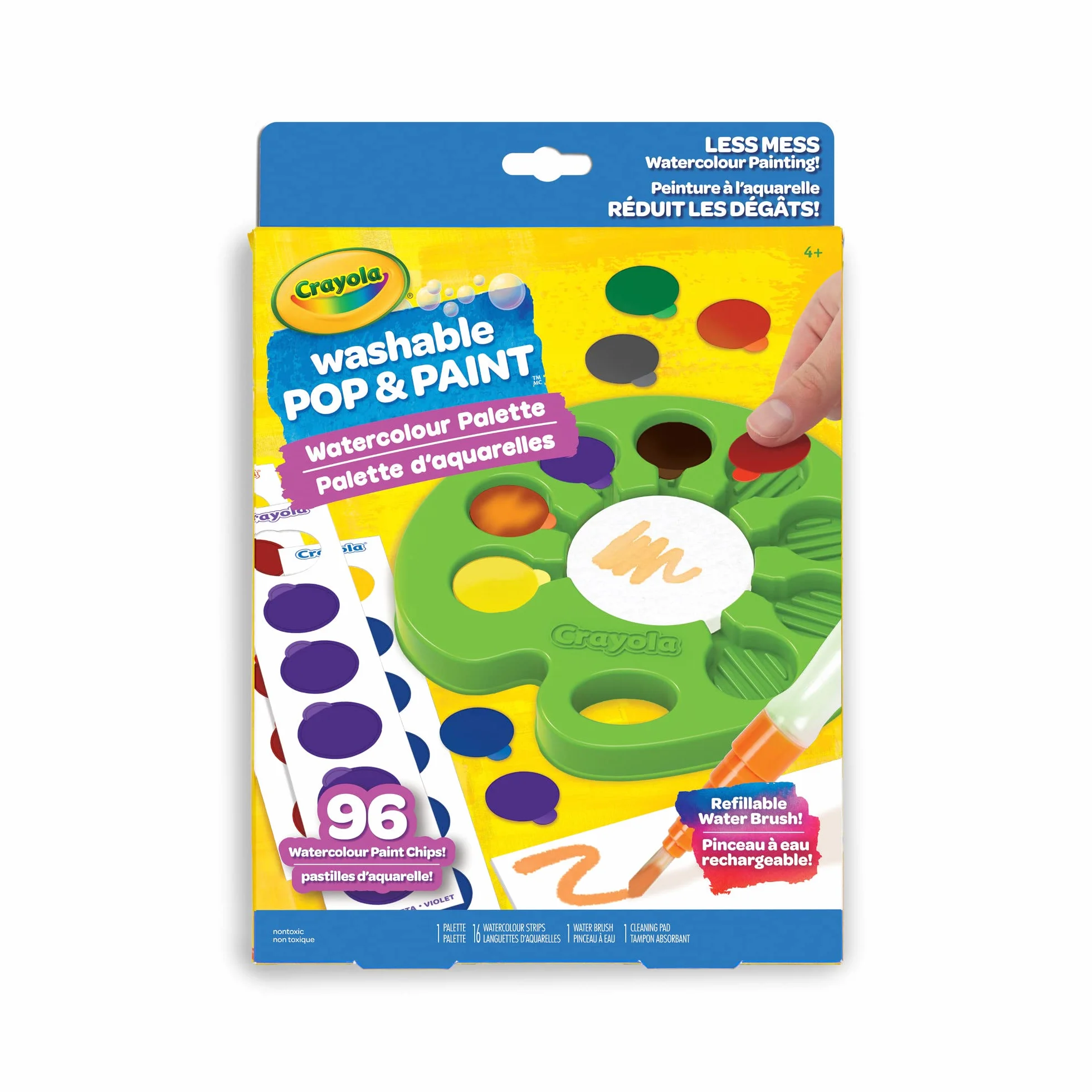 CRAYOLA Zmywalna paleta akwareli pop i farb