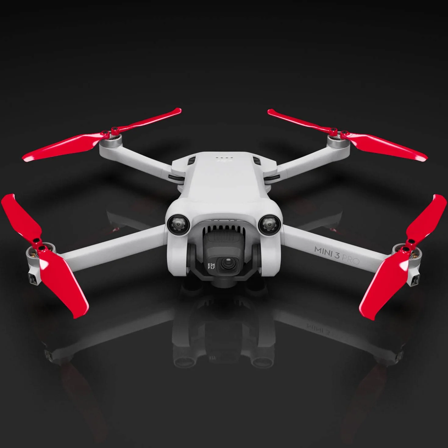 Master Airscrew Śmigła Stealth do DJI Mini 3 Pro & Mini 4 Pro - Czerwone, 4 śmigła w zestawie