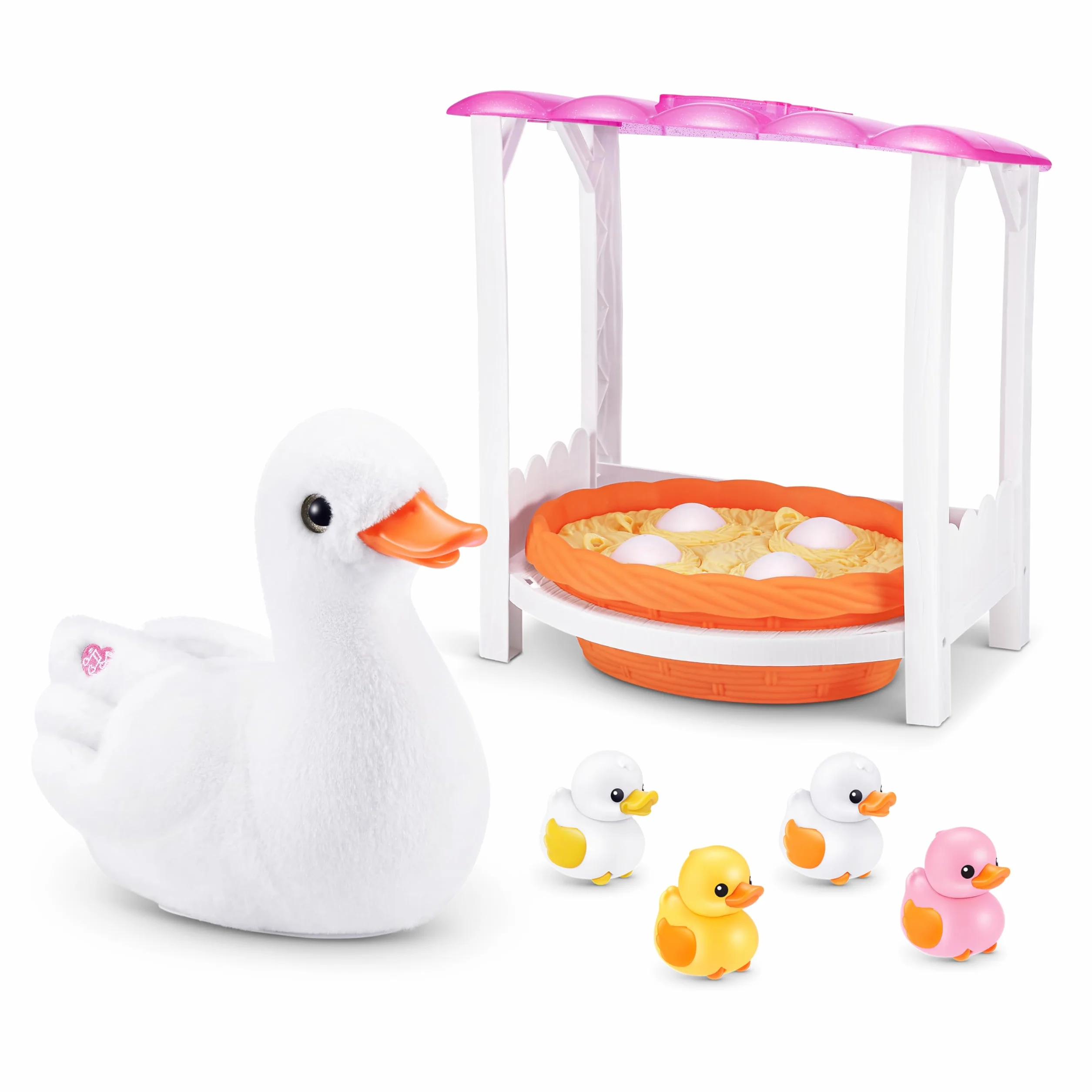 Pets Alive Mama Duck & Baby Surprise od ZURU Słodka interaktywna niespodzianka pluszowa zabawka dla dziewczynek