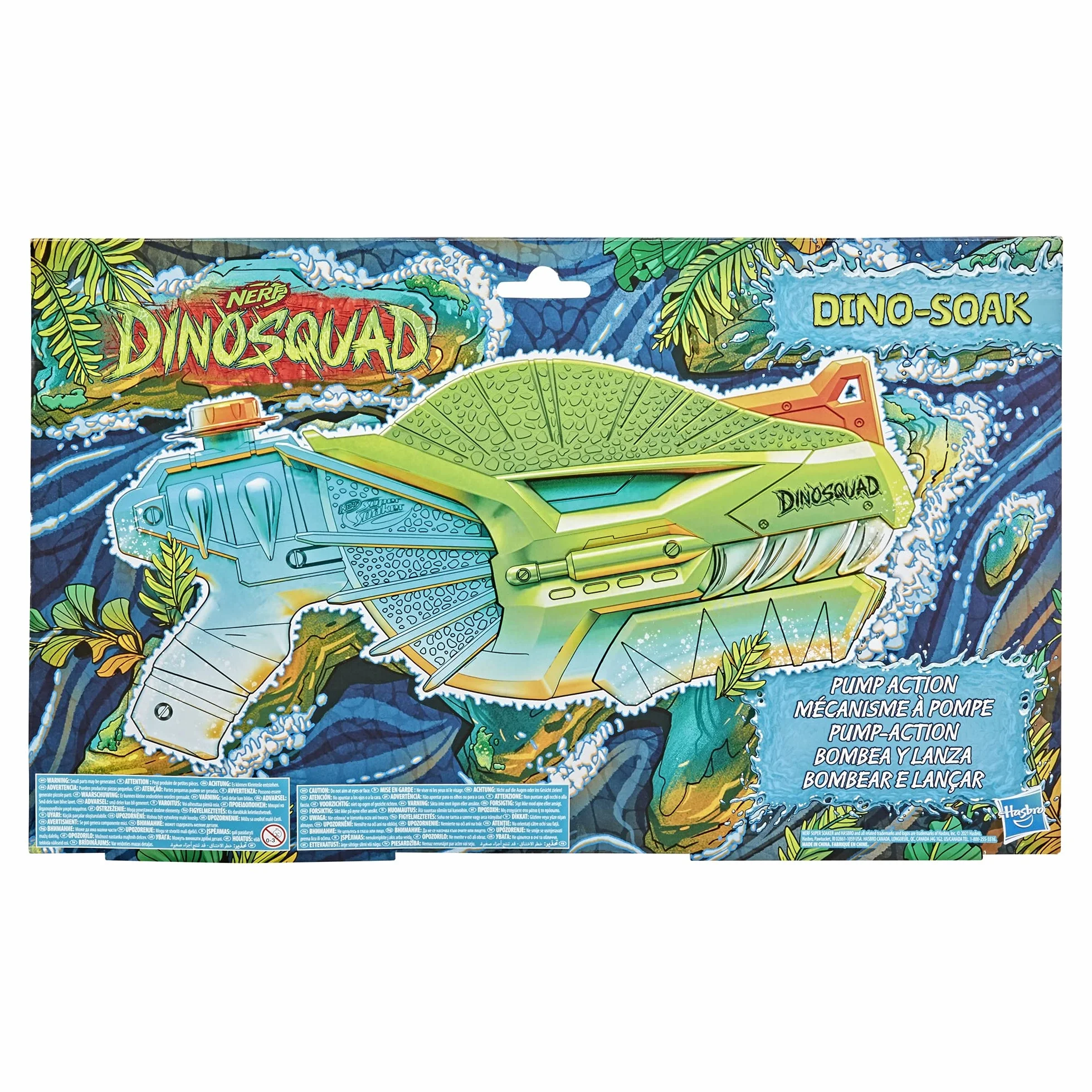 Nerf DinoSquad Dino-Soak Water Blaster SUPERSOAKER pompka do namaczania do gier wodnych na zewnątrz