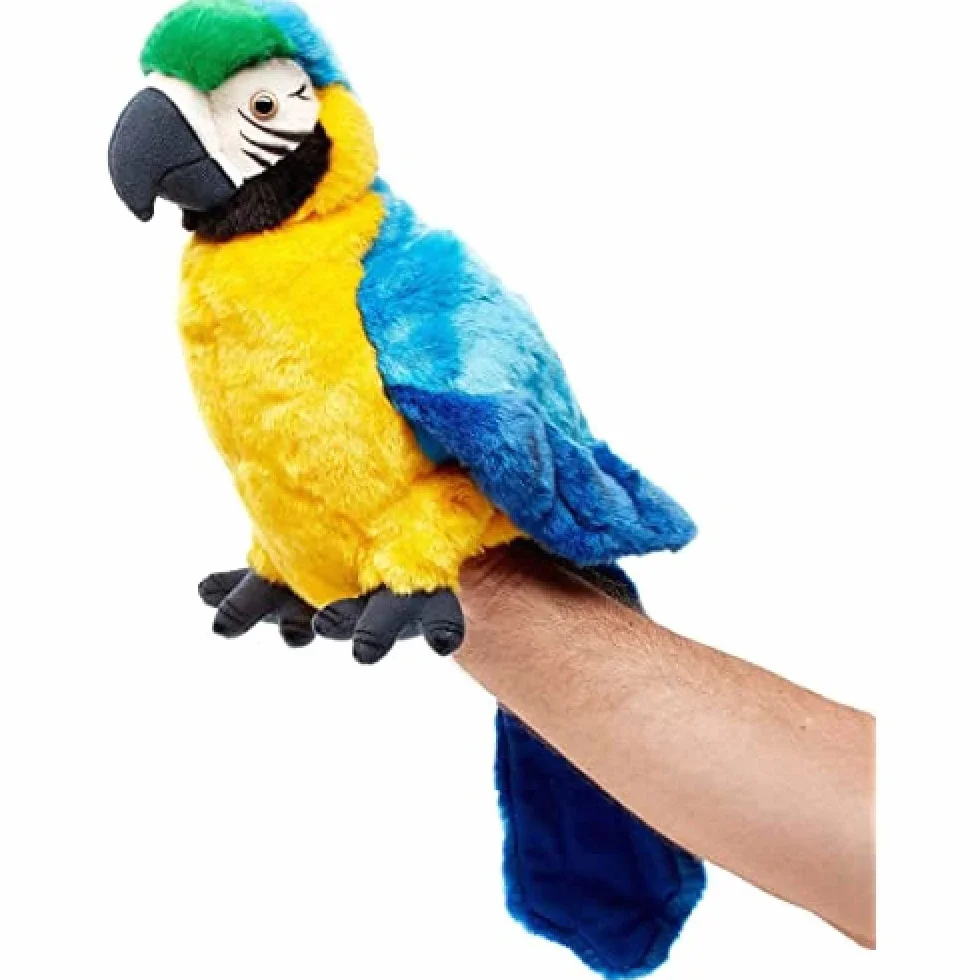 Uni-Toys Papuga Pluszowa Zabawka, Wielokolorowy, 26 cm