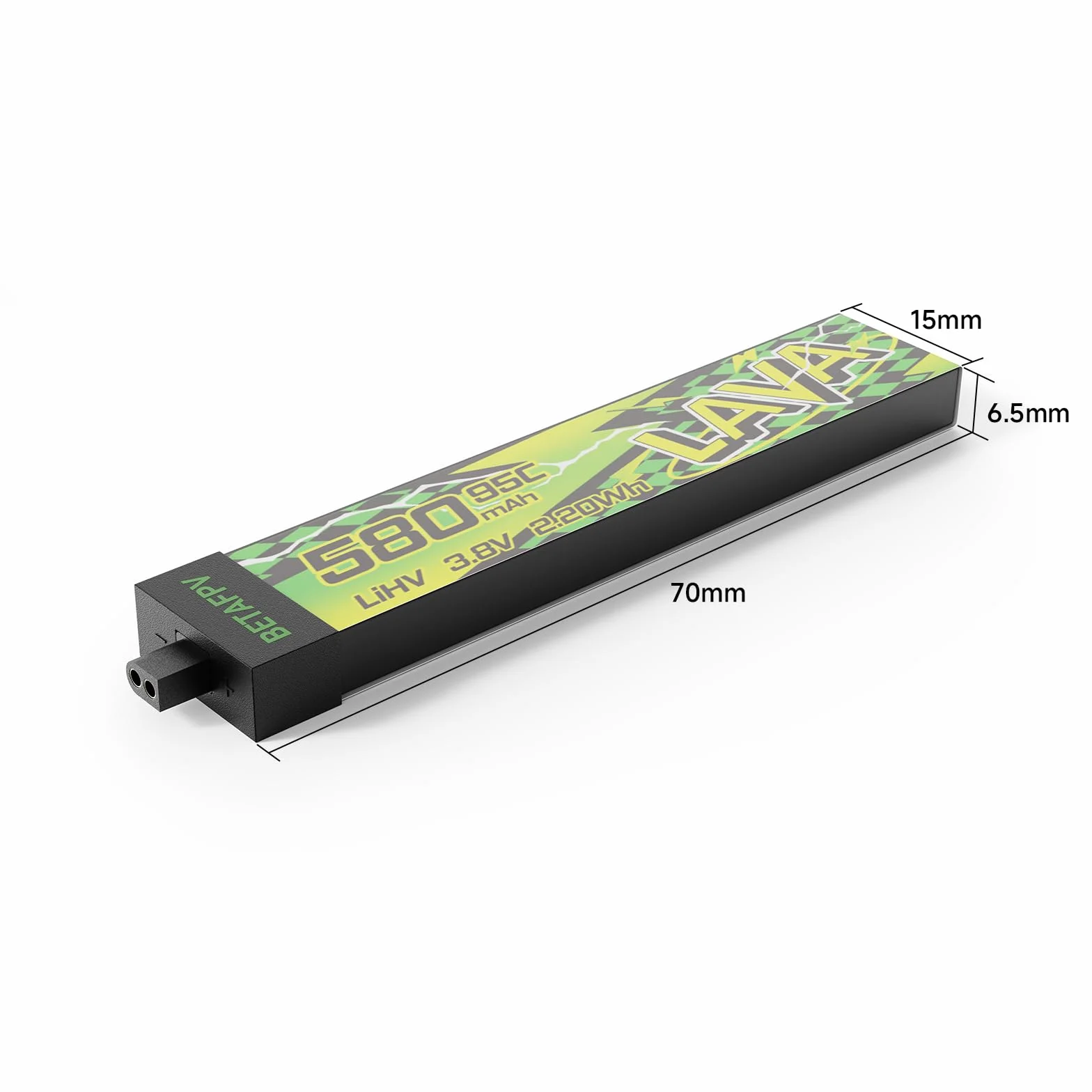 BETAFPV 4 szt. LAVA II 1S 580 mAh bateria 3,8 V 95C LiHV ze złączem BT2.0 kompatybilna z dronem 1-2S Tiny Whoop Drone Quadcopter Like Air75, Meteor75 Pro, Cetus Pro, Cetus X bezszczotkowe drony