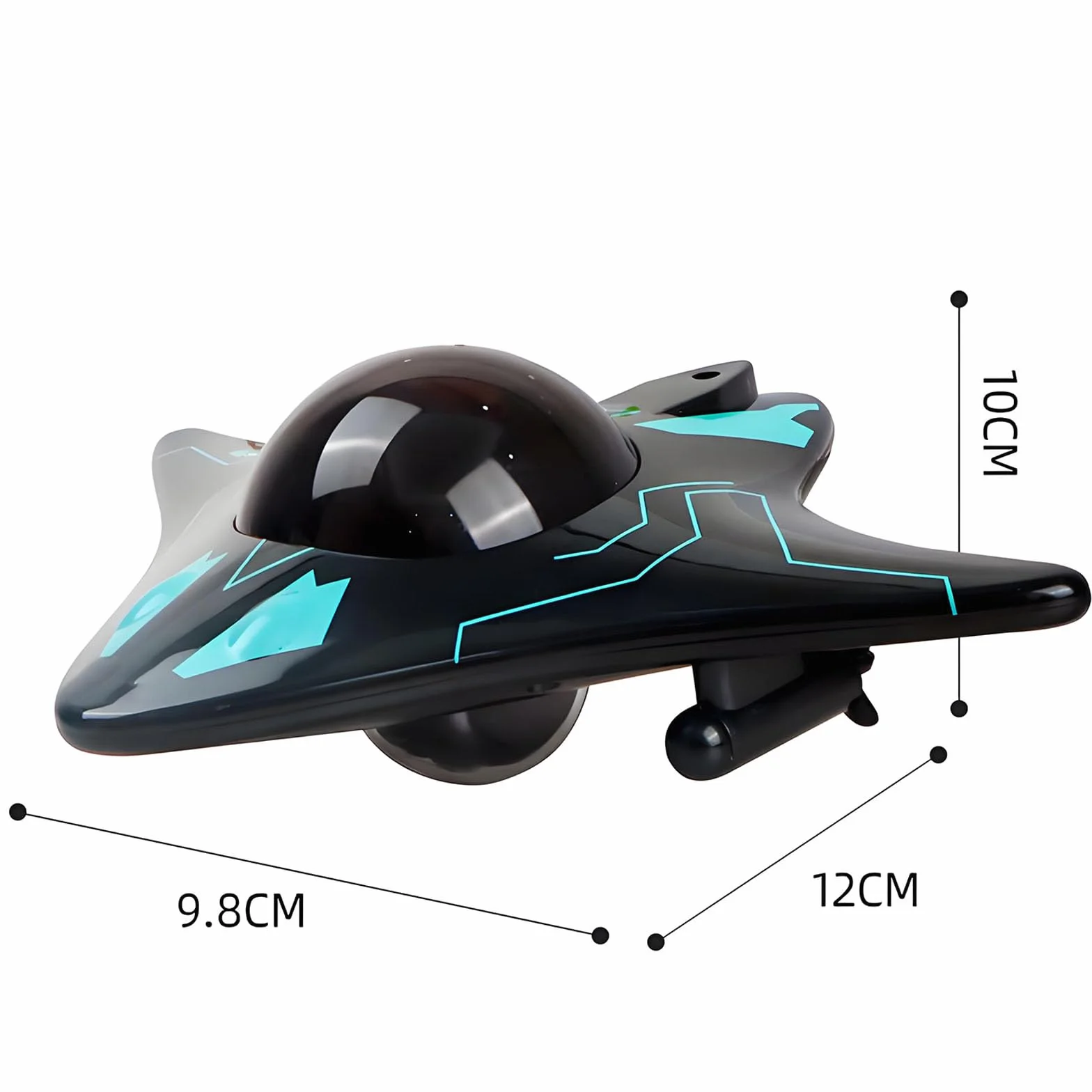 Podwodny dron, bezprzewodowa łączność, inteligentna kontrola aplikacji, transmisja obrazu w czasie rzeczywistym 1080p Full HD, wyposażony w światła LED i kamerę, do eksploracji podwodnej zabawek 1PCS