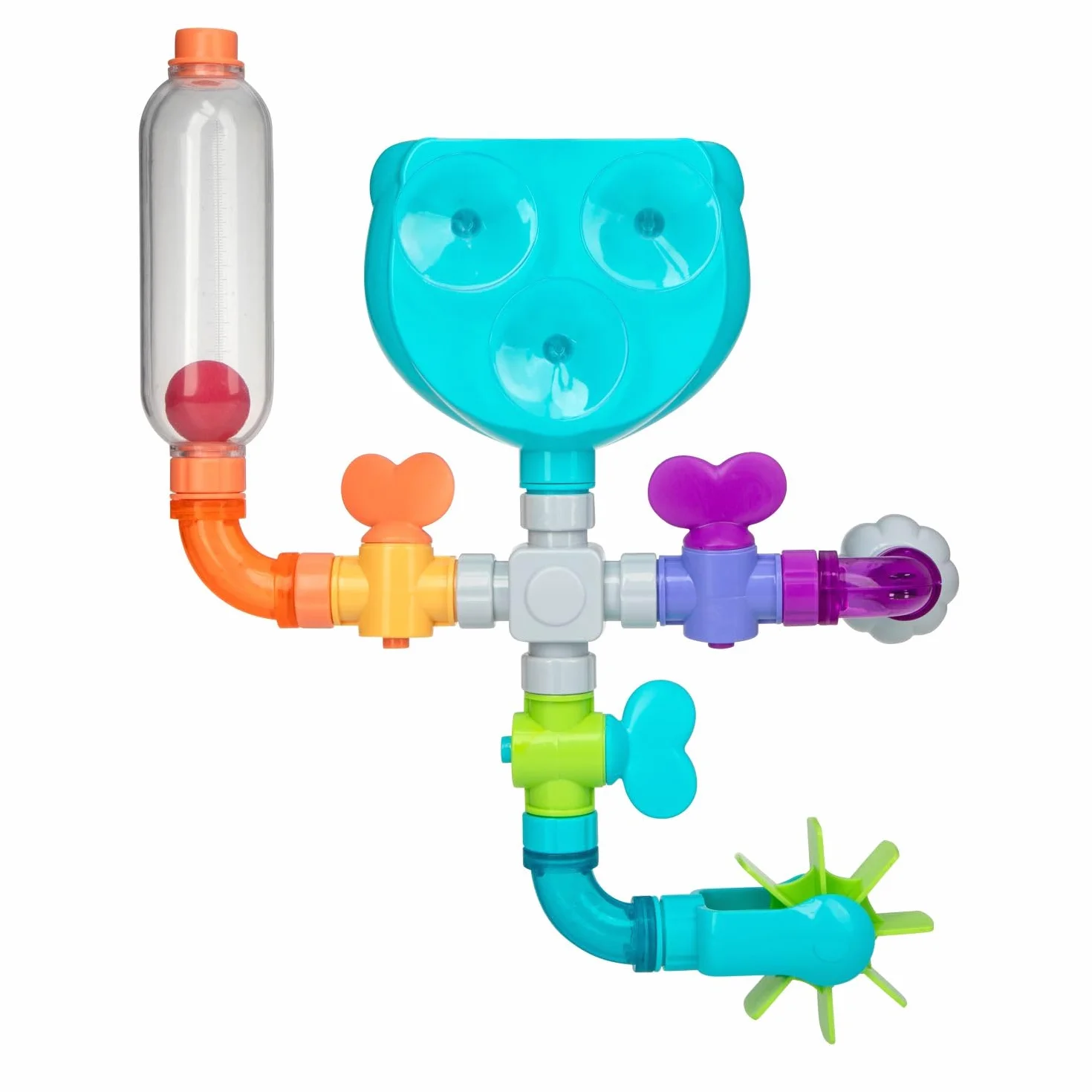 Nuby Wacky Waterworks Węże do kąpieli z zabawkami dla dzieci 3 lat
