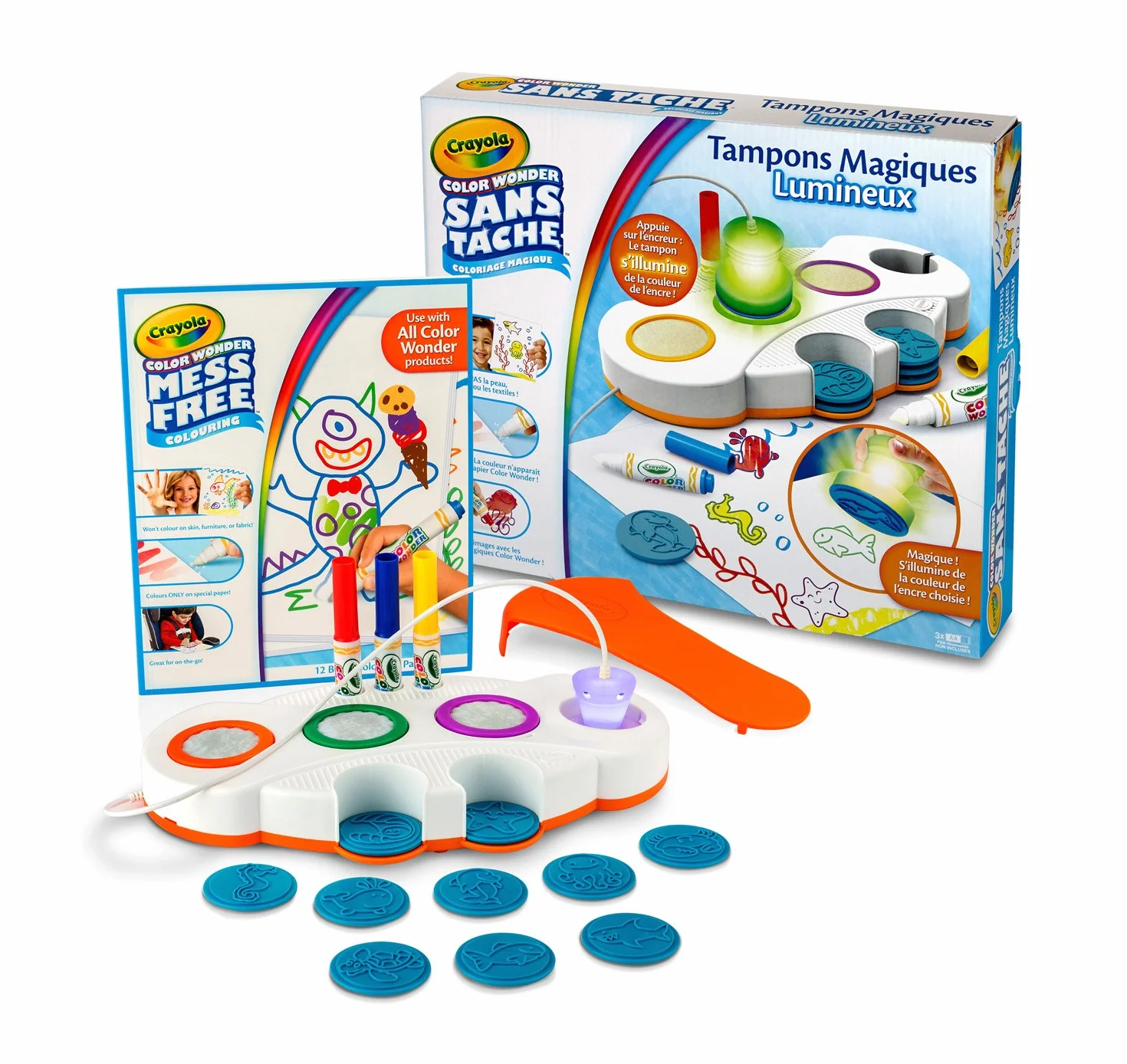 CRAYOLA 75-2589-E-000 magiczna pieczątka bez plam, niebieska