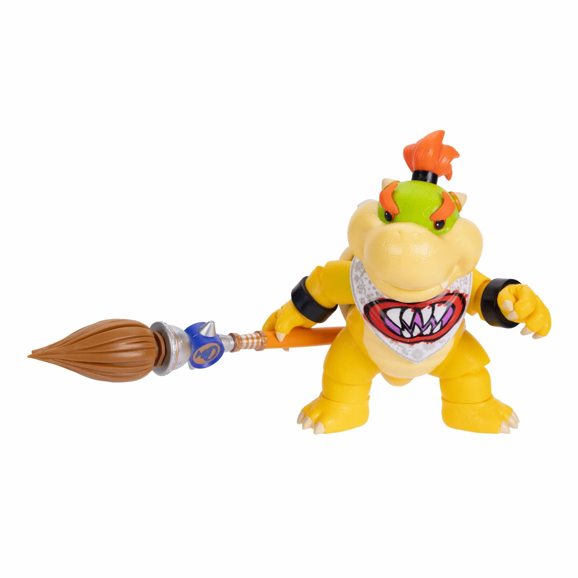 Figurka Bowser Jr. z filmu Super Mario Galaxy Movie, 5" / 12,7 cm, z akcesoriami, oficjalna licencja Jakks Pacific, 17 punktów artykulacji, w zestawie pędzel, dla dzieci w wieku 3+