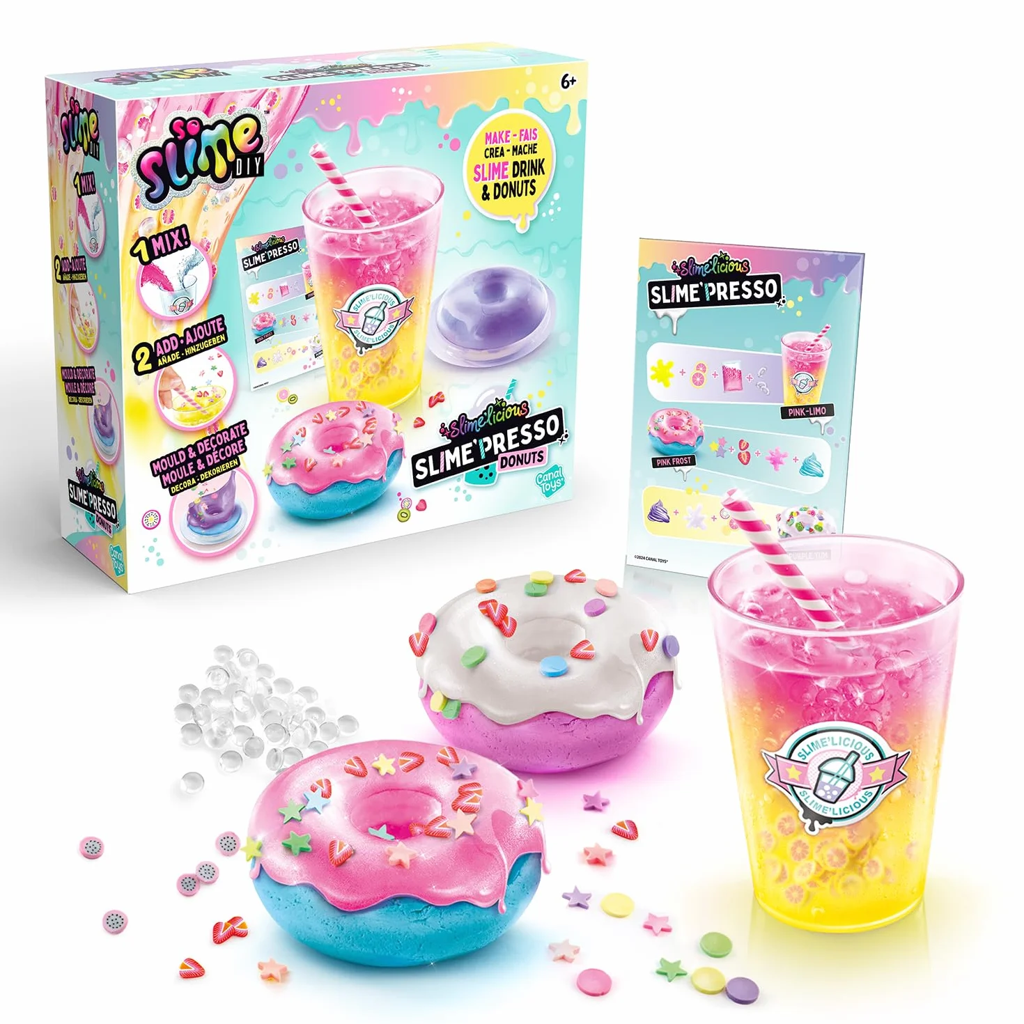 Canal Toys - Slime'Presso - Zrób i dostosowuj swoje pączki Slime DIY - SSC 257, Niebieski