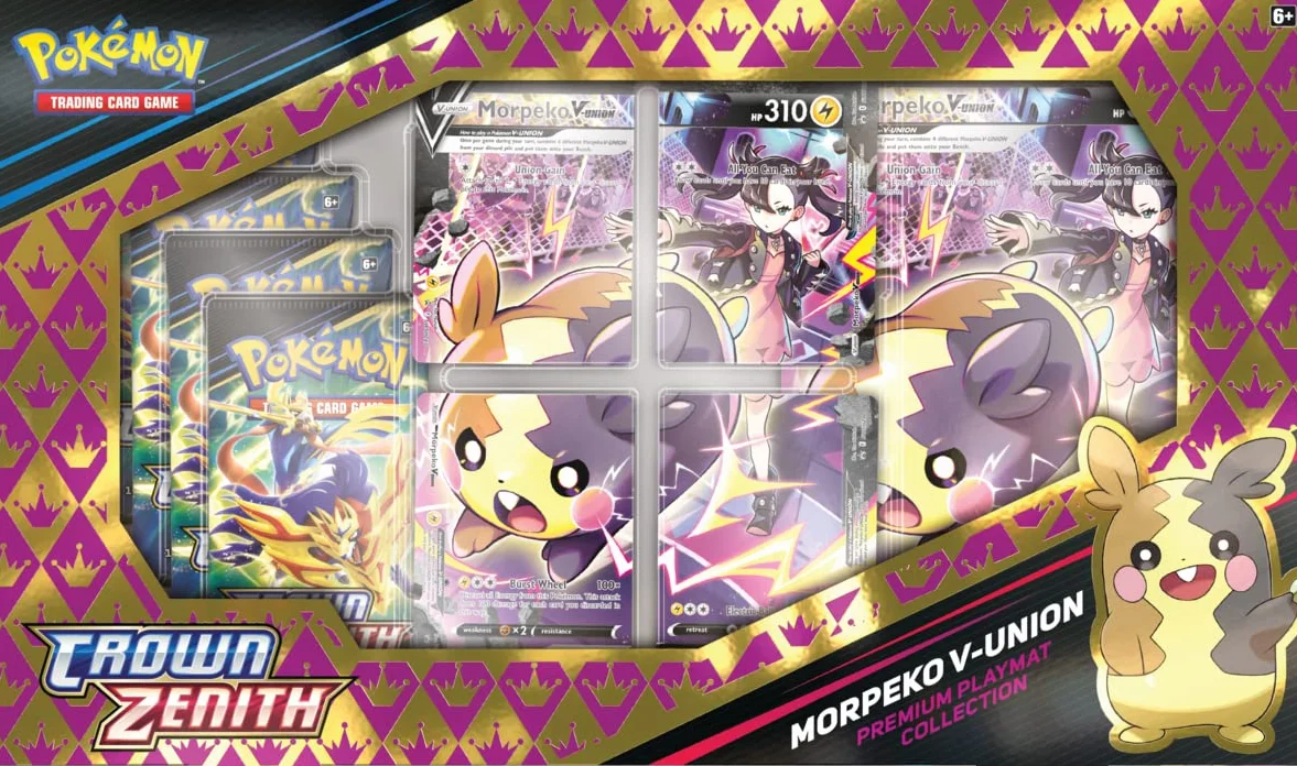 Pokemon TCG: Crown Zenith Premium Playmat Collection—Morpeko V-Union