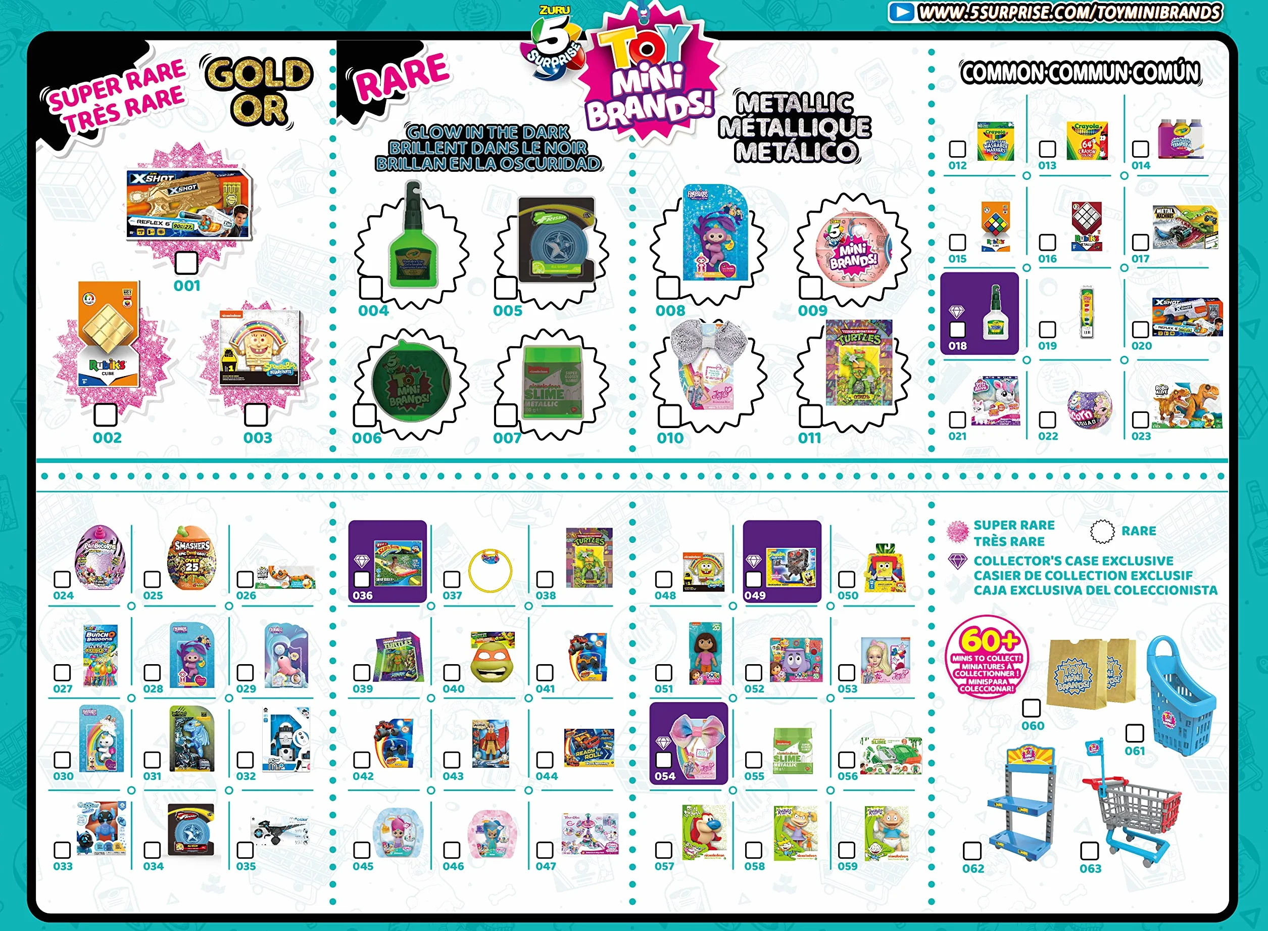 5 Surprise Toy Mini Brands Kapsułki Kolekcjonerskie Do Sklepu z Zabawkami, Wielokolorowy, 5 sztuk, 77126