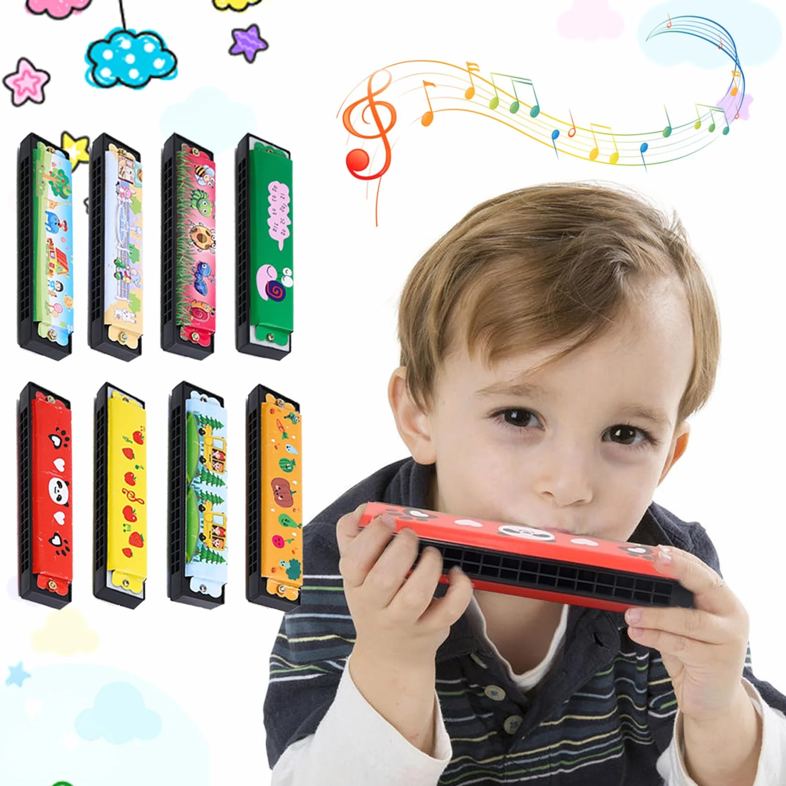 Shinybox Harmonijka dla Dzieci - 12 Sztuk na Upominki, Prezenty Urodzinowe, Gadżety na Halloween, Boże Narodzenie