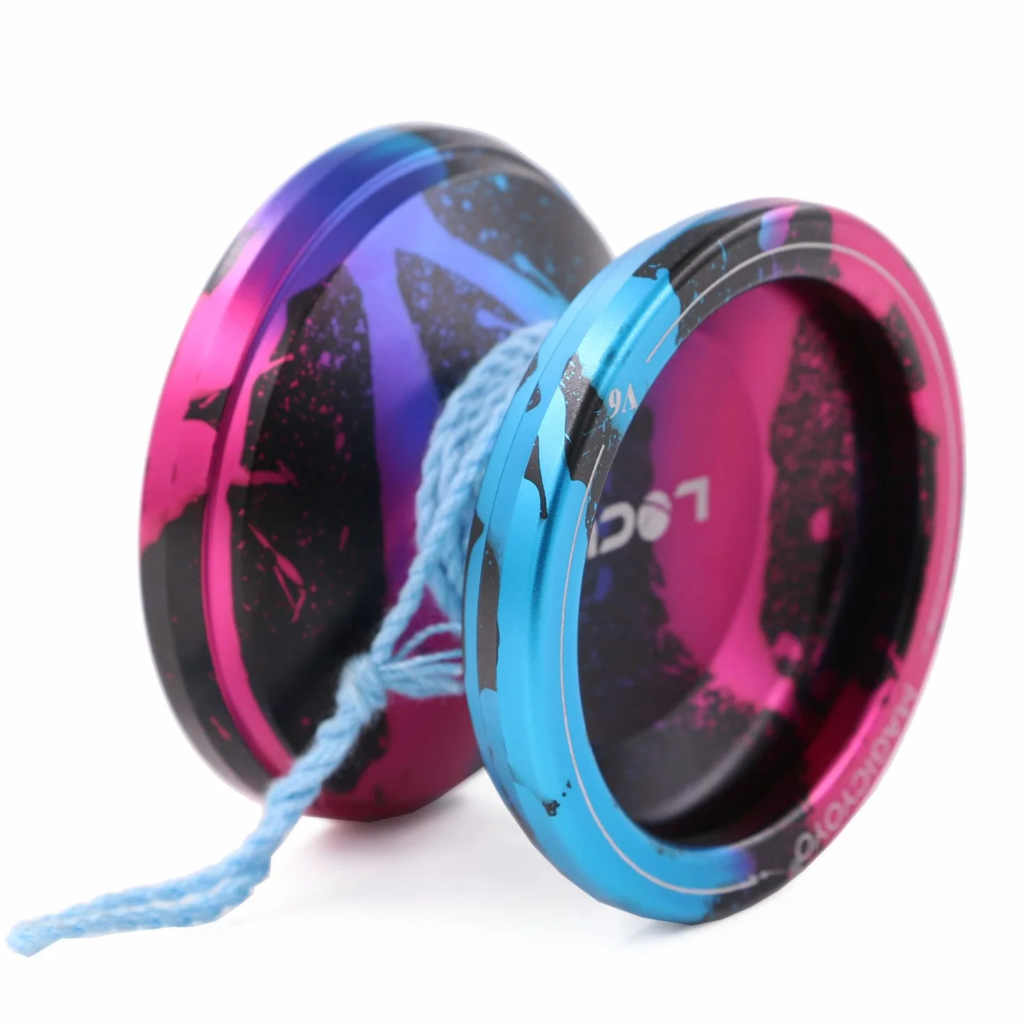 MAGICYOYO V6 Pro responsywne Yoyo z niereagującym łożyskiem metalowy dla dzieci dorosłych różowy czarny niebieski