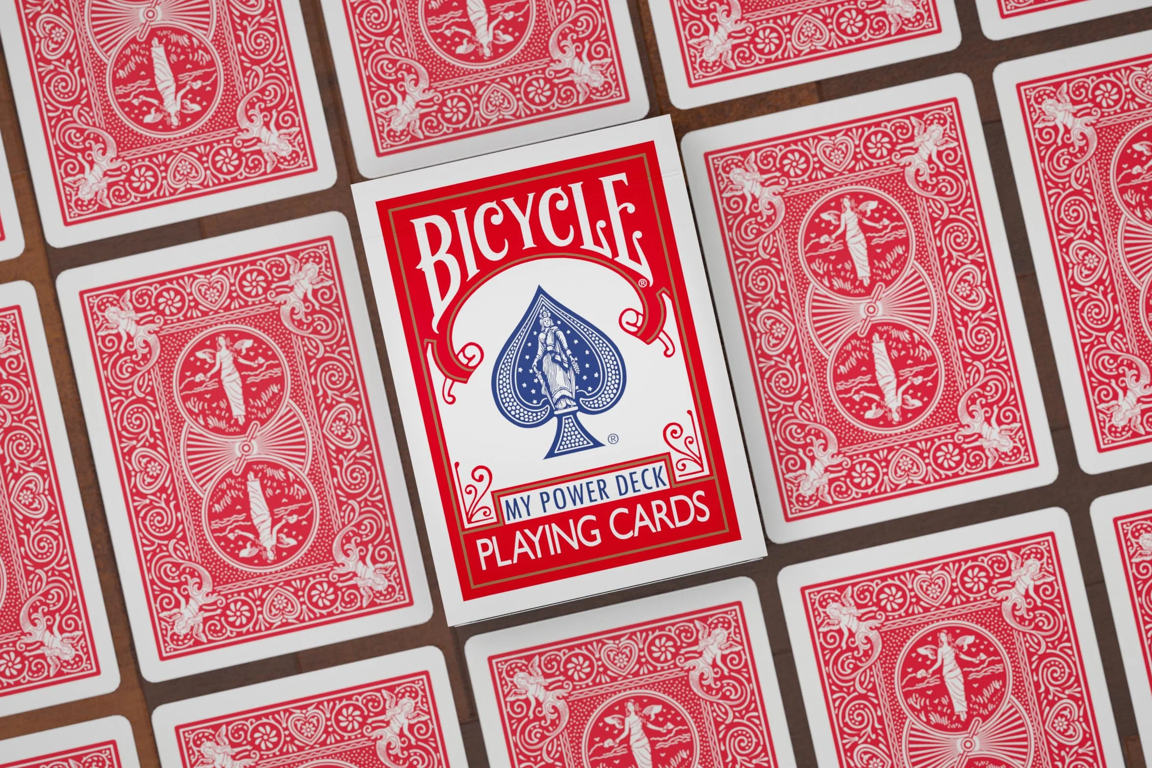 My Power Deck - Oznaczona gra karciana - 16 magicznych sztuczek - Czerwony kolor pleców