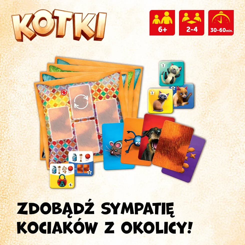 Trefl Kotki Szalona Gra Planszowa dla Całej Rodziny od 6 lat