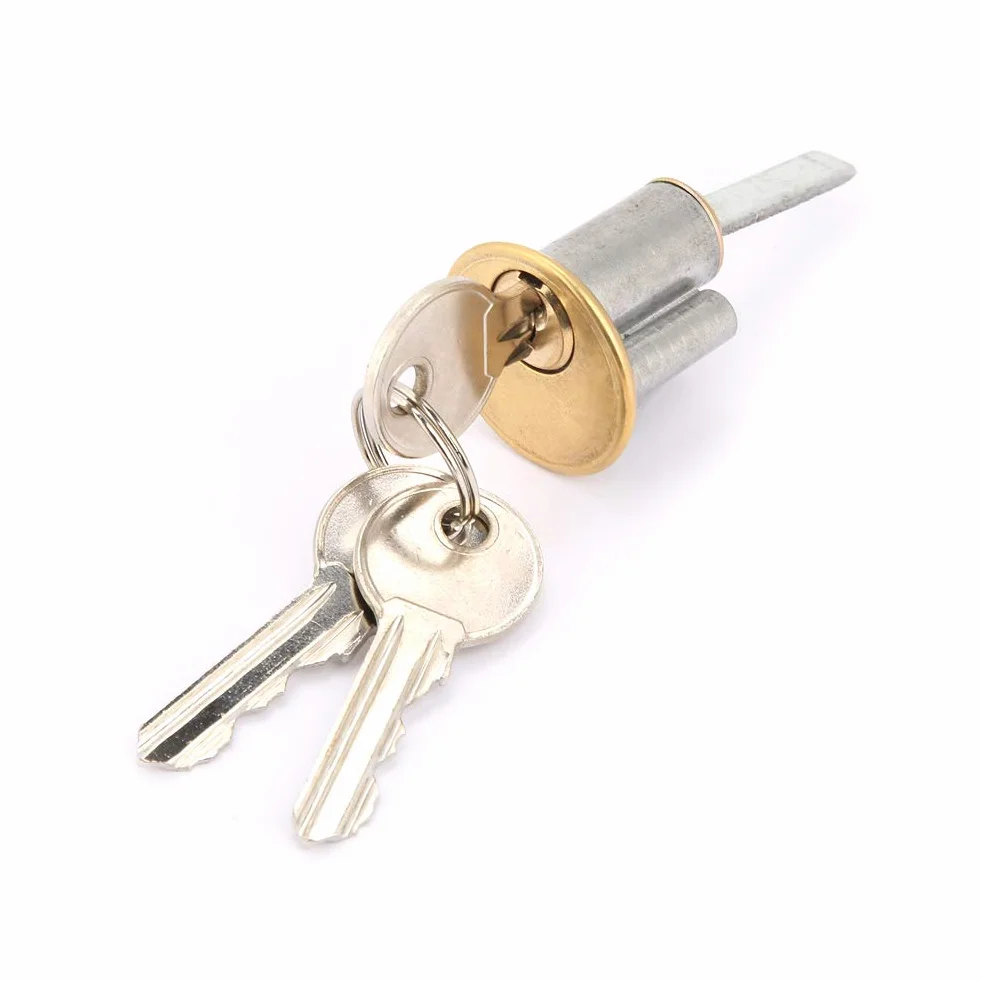 Dead Lock Dead Bolt Lock Red Metal Heavy Duty Blokada Bezpieczeństwa Dead Bolt Lock z Kluczami do Drzwi Przednich Red