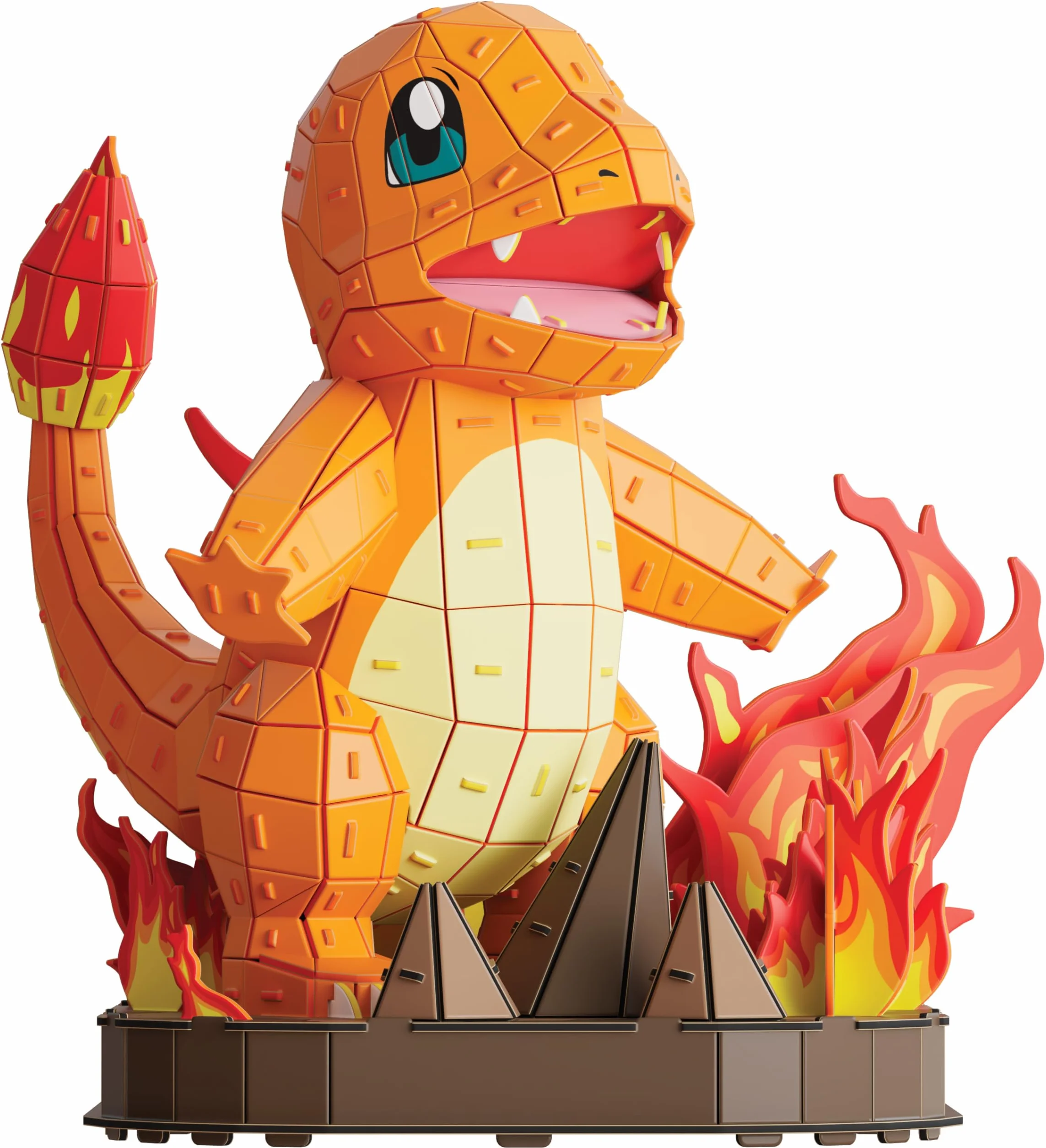 4D Build, Pokémon Charmander 3D figurka do złożenia, Figurki Pokémon do zbierania, Puzzle 3D dla dorosłych i nastolatków, 241 elementów, dla osób w wieku od 12 lat