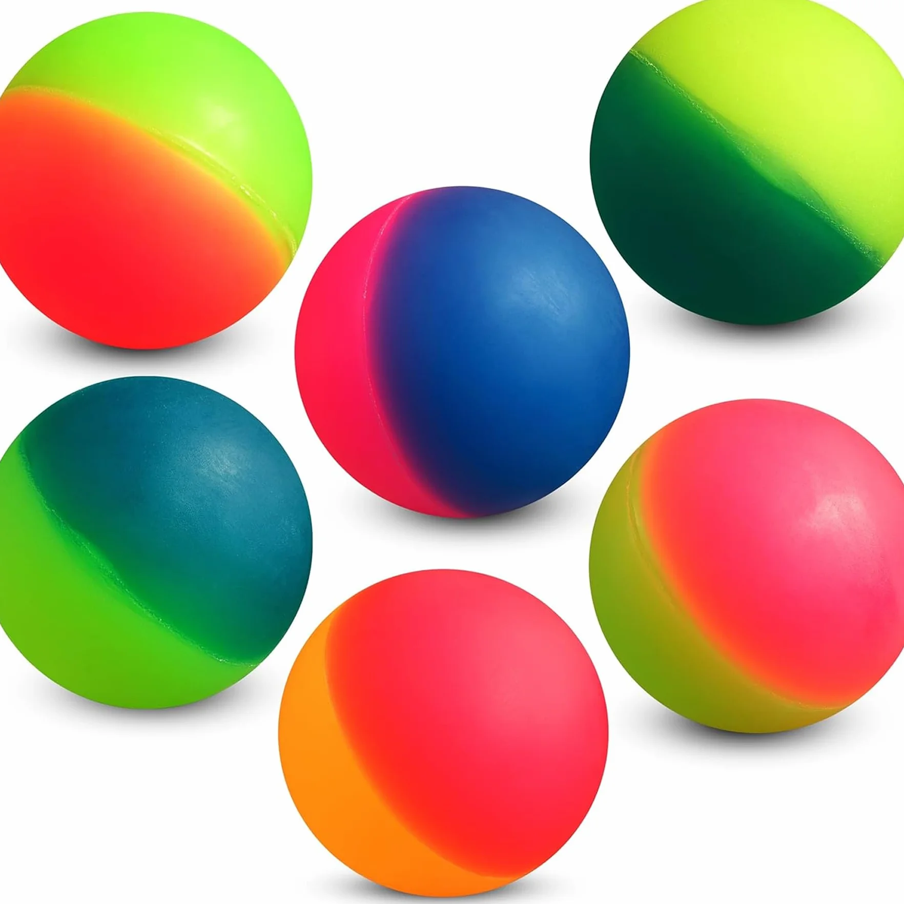Bedwina Jumbo Super Bouncy Balls - (opakowanie 12) 6 cm kulki dla dzieci w jaskrawych różnych kolorach na przyjęcie urodzinowe i nagrody karnawałowe zbiorcze