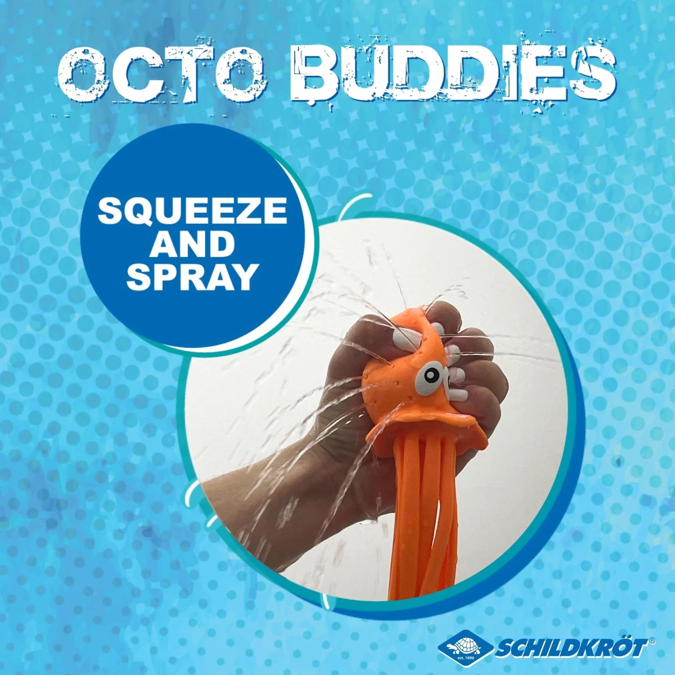 Schildkröt® Octo Buddies, zwierzęta wodne z efektem pompy wodnej, dla dzieci w wieku od 3 lat, idealne do basenów, basenów, wann
