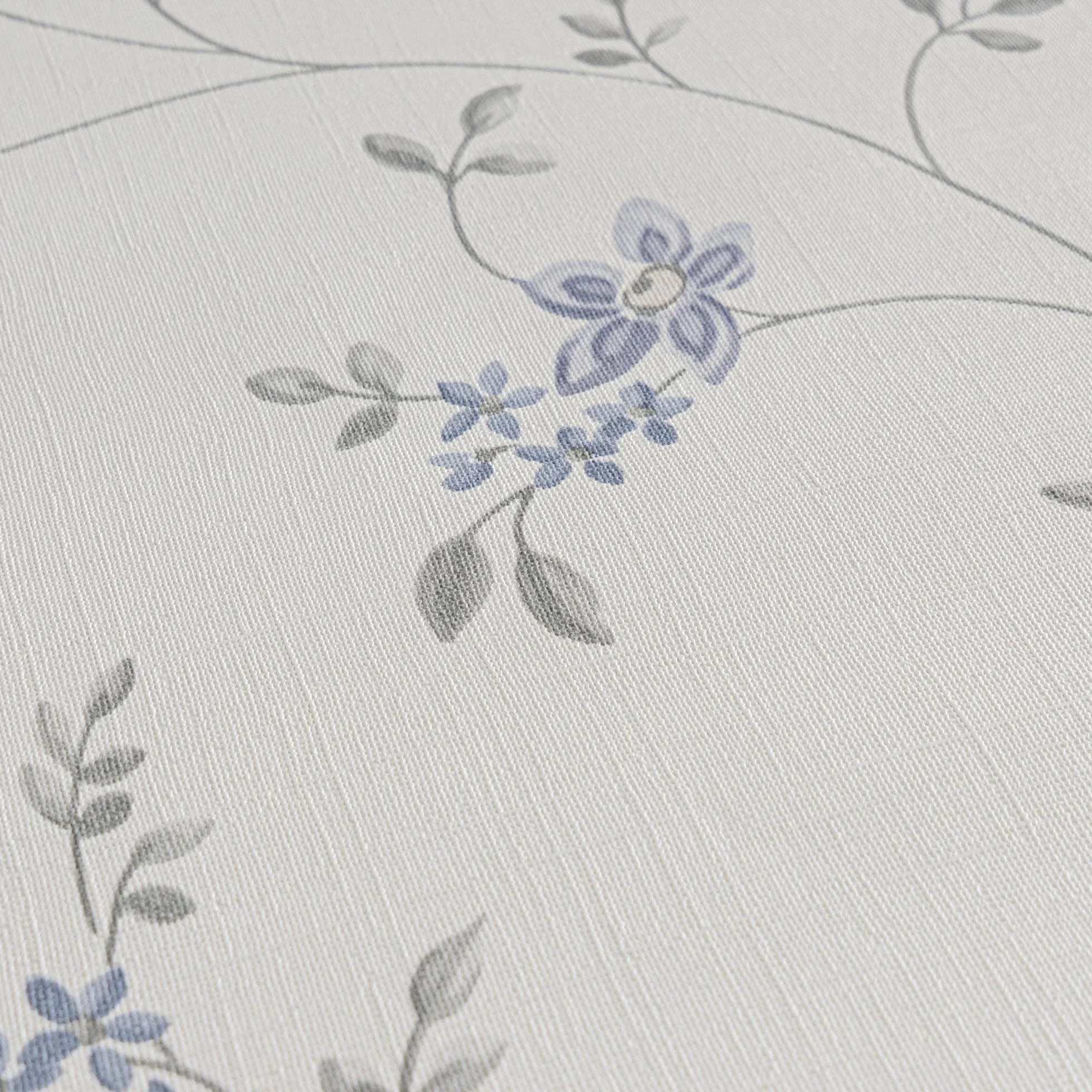 A.S. Création tapeta na fizelinie - tapeta floralna z motywem kwiatów w kremie, szarości i niebieskim - tapeta na fizelinie do różnych pomieszczeń - Papier ścienny o wymiarach 10,05 m x 0,53 m