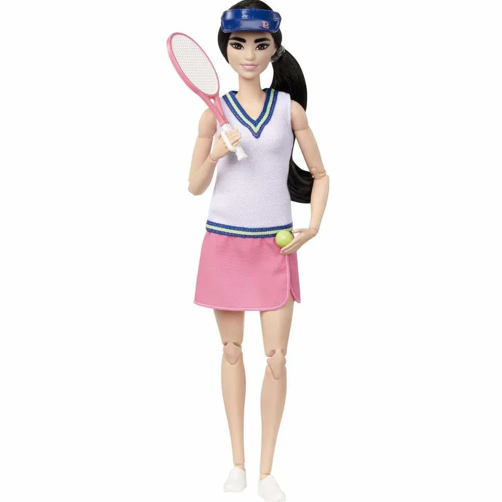 Barbie Career Line Tenisistka Made To Move Lalka, Wielokolorowy, Od 3 lat