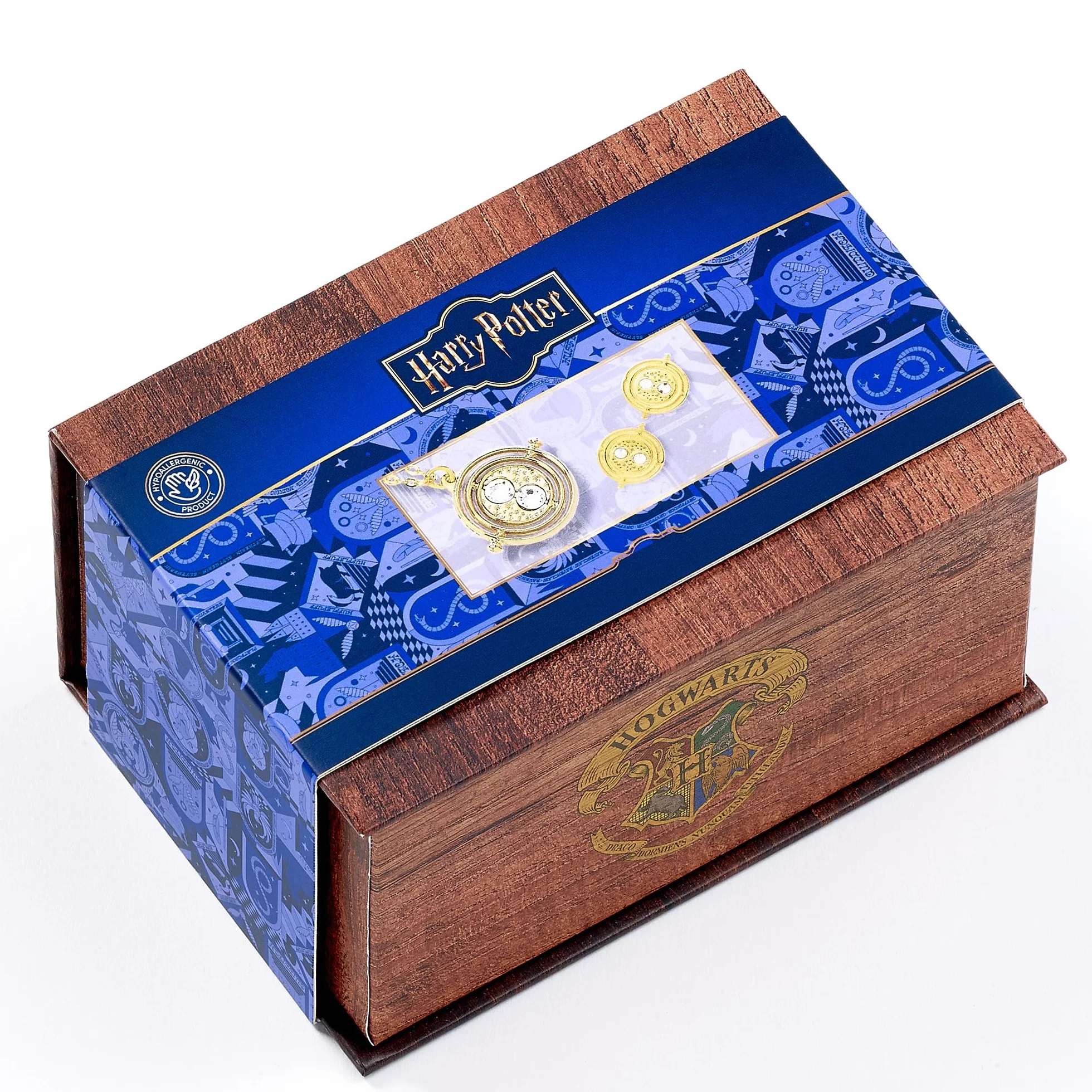 Harry Potter Time Turner Necklace & Earrings Gift Box