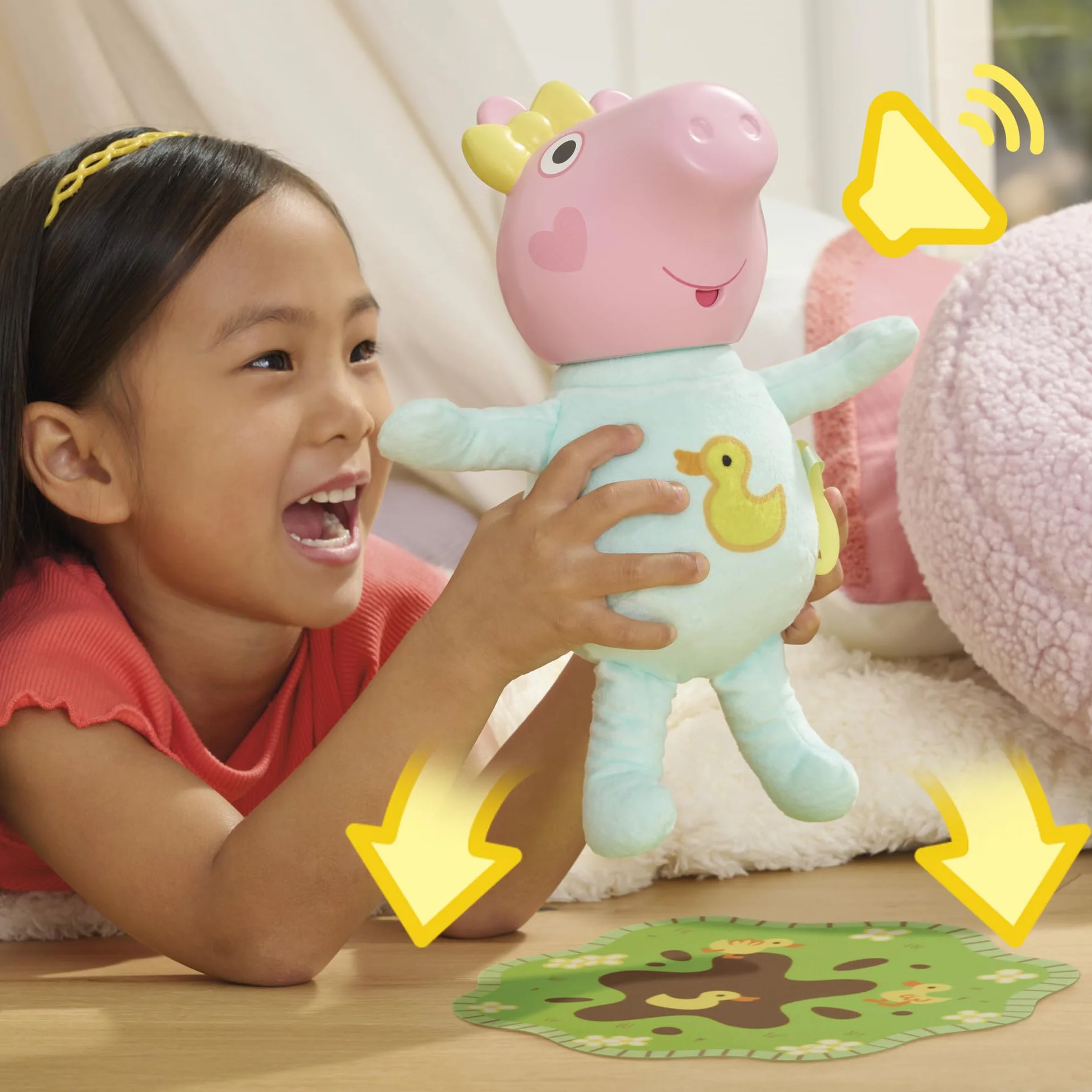 Peppa Pig Interaktywna Lalka Świnka Peppa Chrumkanie i Przytulanie Evie