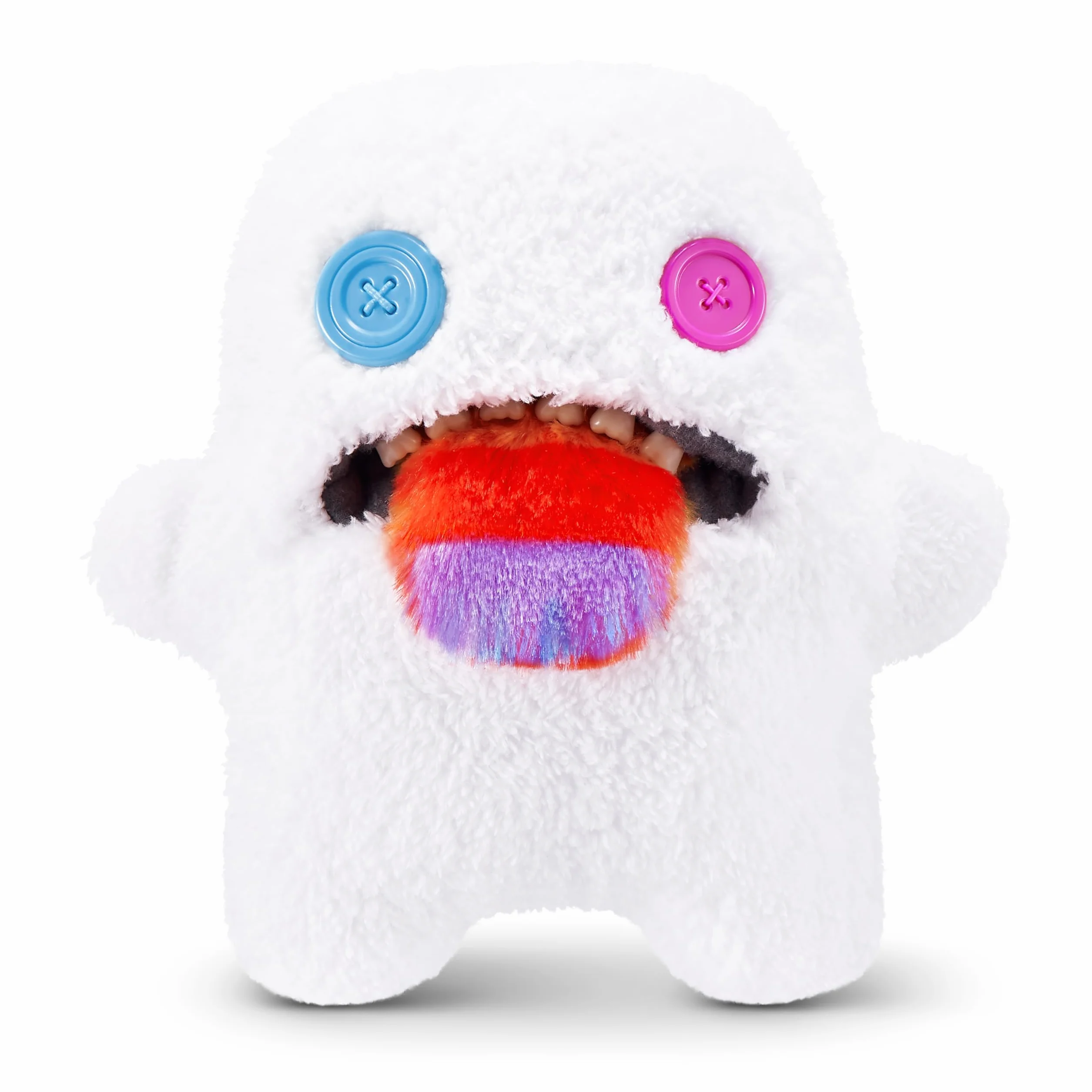 Fuggler Hairy Fuggs Series 1 23 cm od ZURU, Plush Funny Ugly Monster, 2 szt. (Oogah Boogah - Hairy Tongue and Reeko - Mohawk - Black)