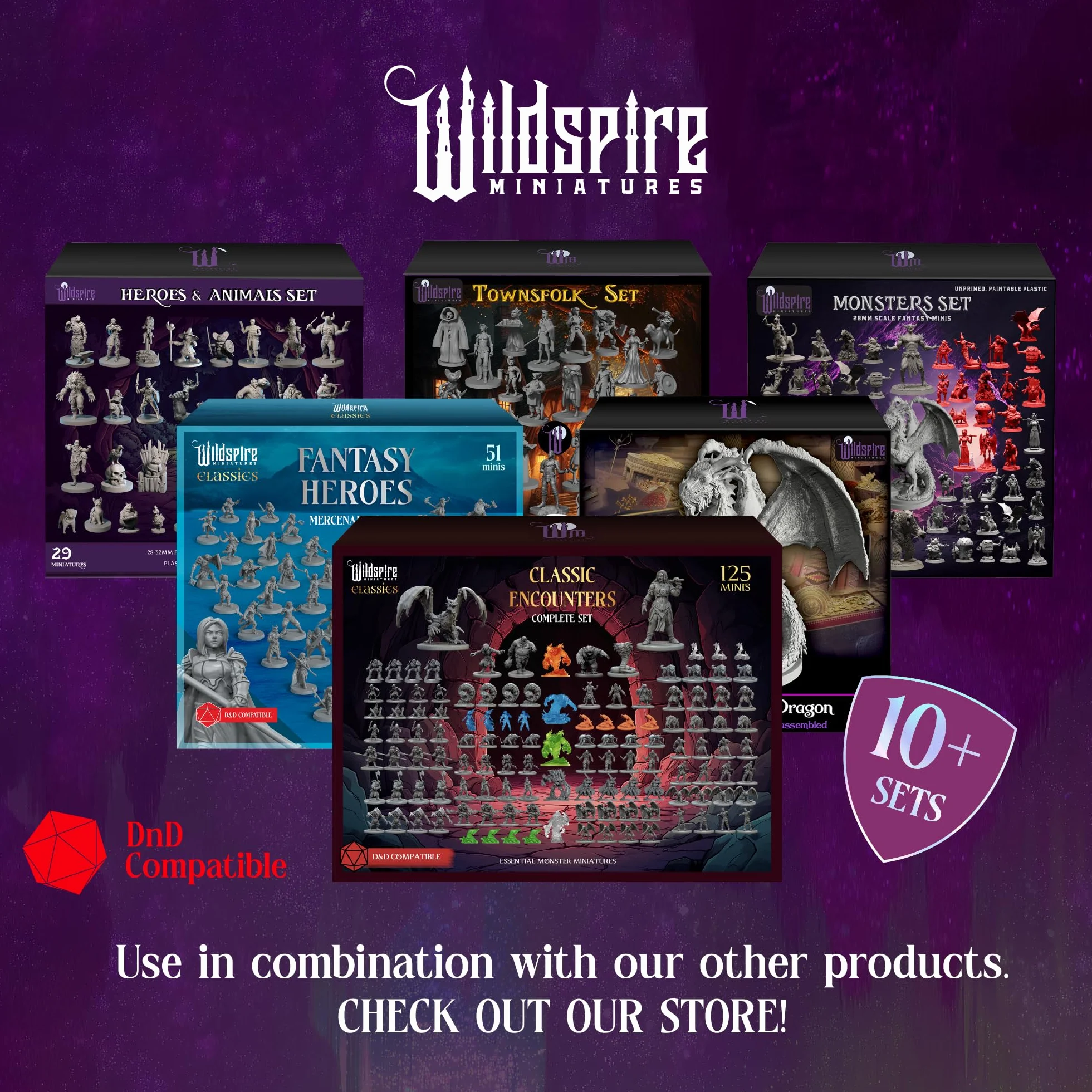 Wildspire Monsters Pack DND Miniatures Booster 16 Minis