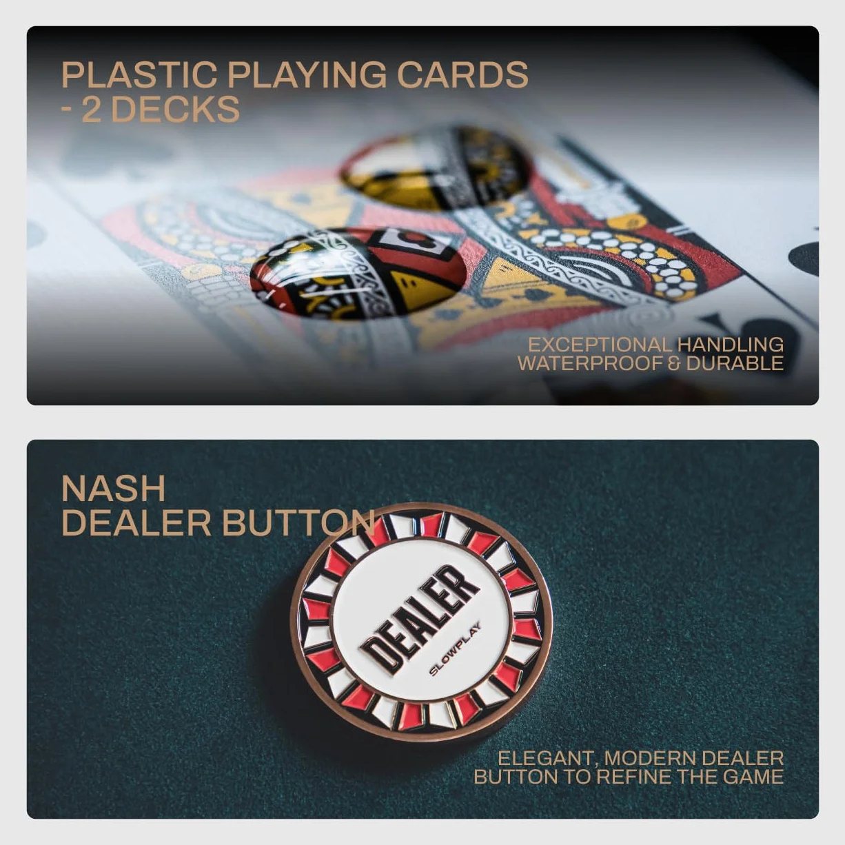 SLOWPLAY Ceramiczny zestaw żetonów do pokera Nash do Texas Hold'em, 500 szt. [z numerowanymi wartościami], żetony do pokera 43 mm, każdy po 12 g, zawiera wysokiej klasy obudowę z bardzo wytrzymałą
