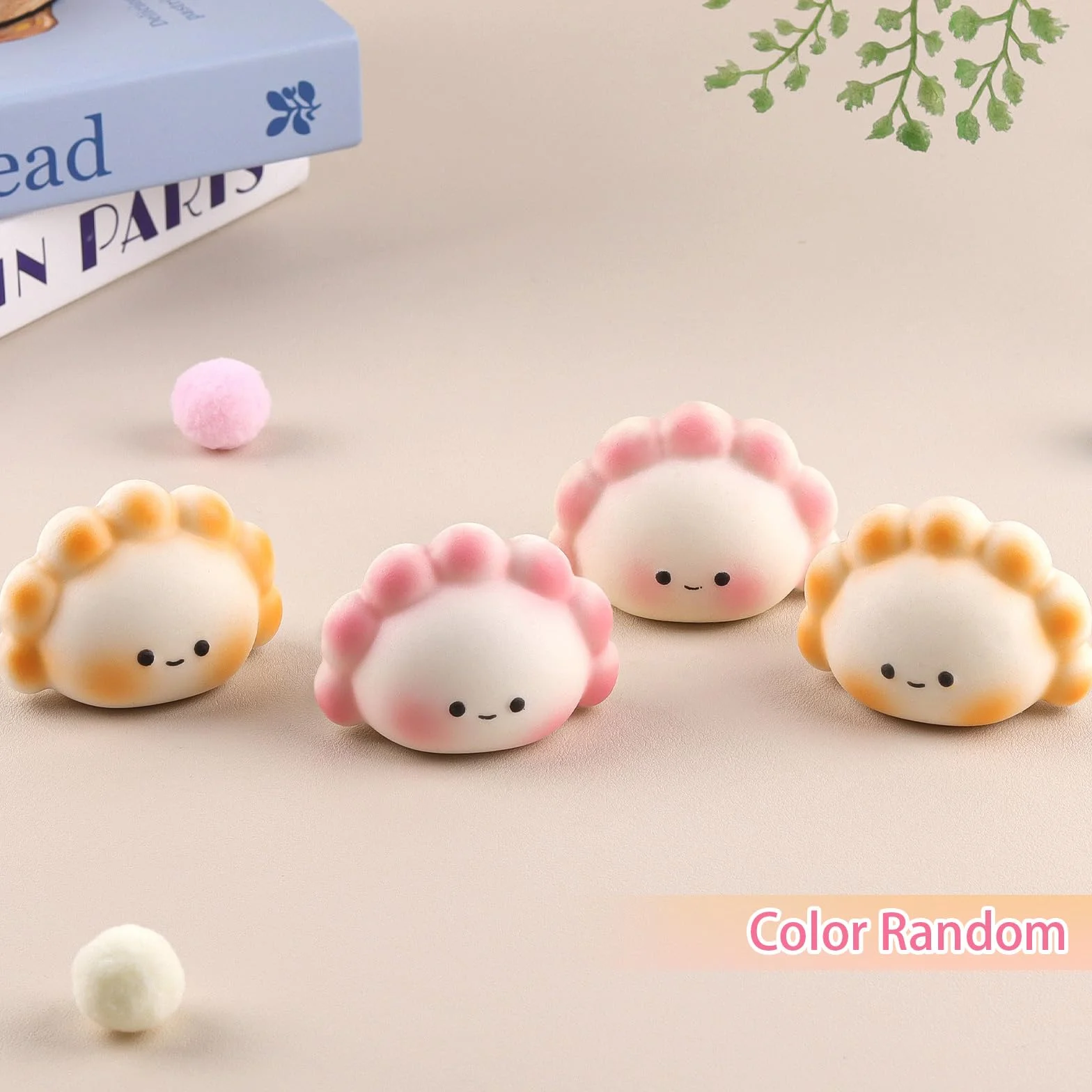 Anboor 4 SZT. Małe zabawki typu squishy z wypełnieniem - powolnie napełniające się zabawki sensoryczne do wciskania dla dzieci i dorosłych, urocze kawaii zabawki do odstresowania do klasy, na urodziny