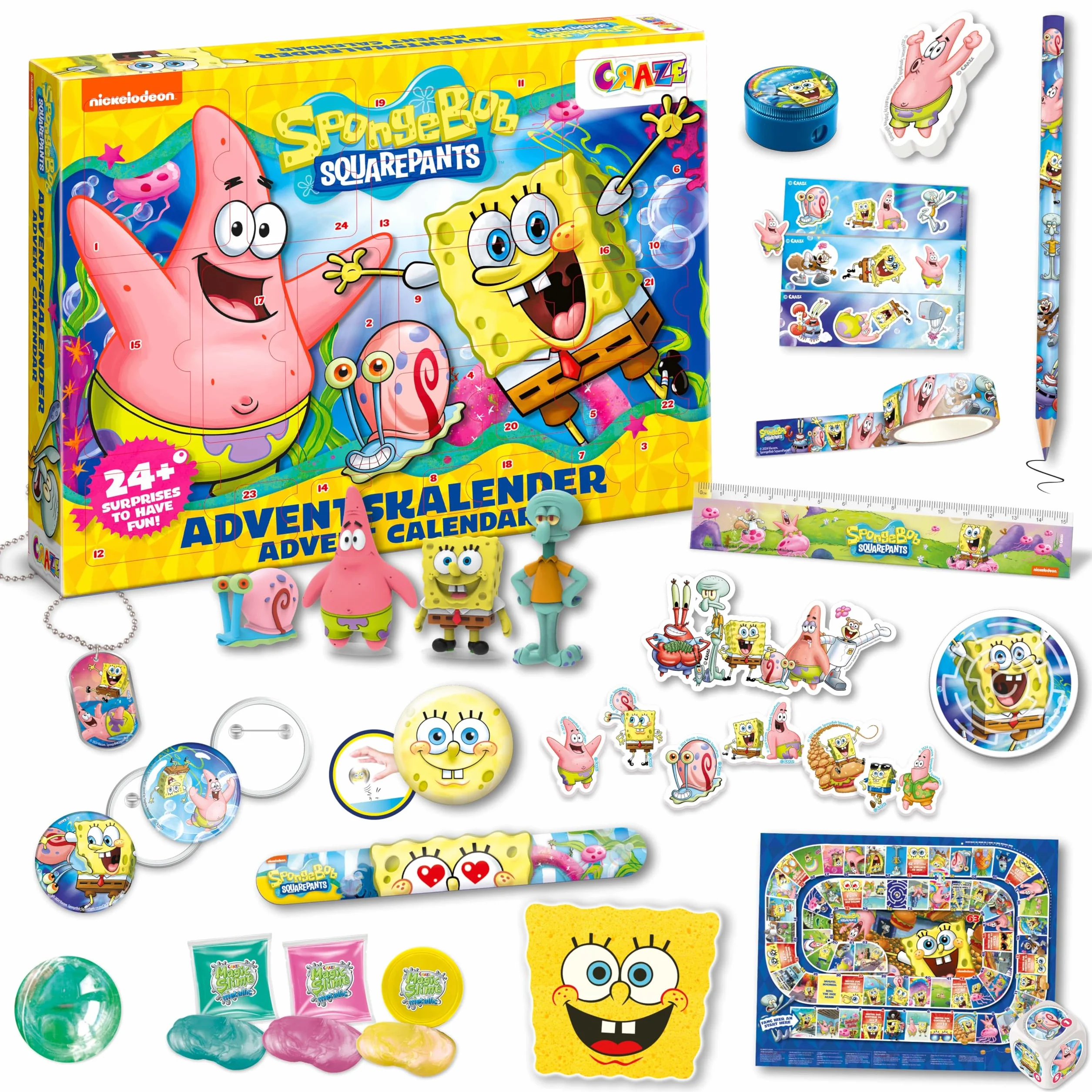 Craze 64078 ADK-Spongebob, wielokolorowy