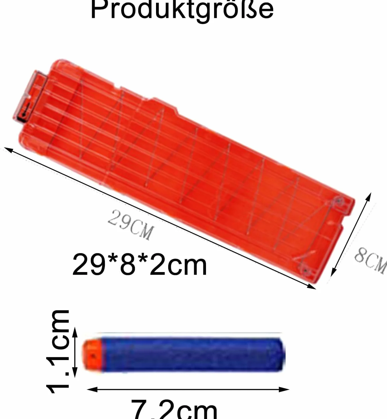 Zestaw 2 akcesoriów do pistoletów Soft Bullet - kompatybilne z 18 klipsami, szybkie ładowanie, 120 sztuk 7,2 cm, pusta główka Eva Elite, zabawka, miękka kulka