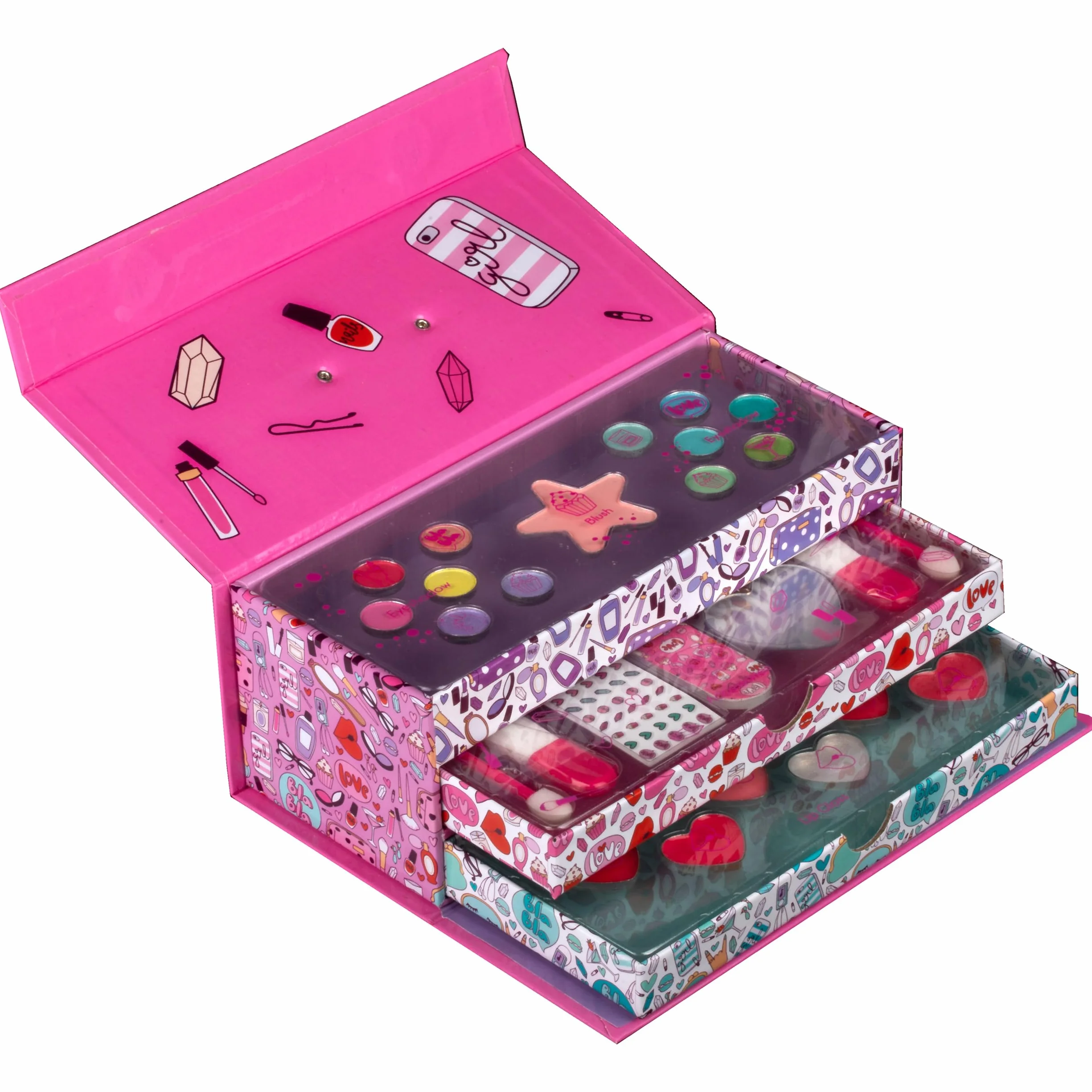 Create It! - 84530 - Beauty Case - kuferek na kosmetyki dla dziewczynek, Rosa, różowy dla dziewczynki