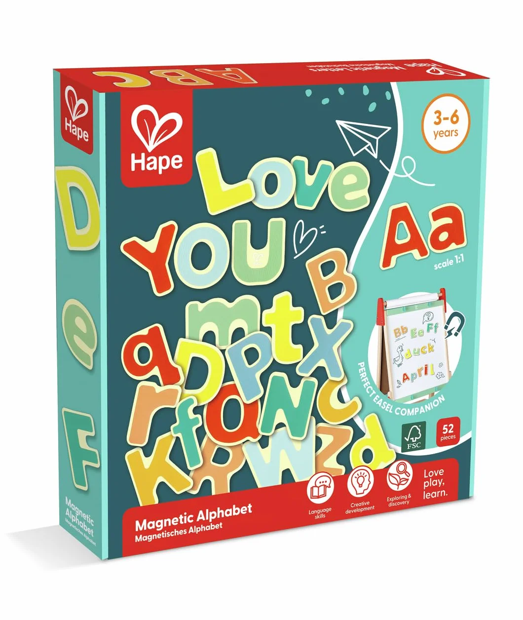 Hape E2006 magnesy, kolorowe
