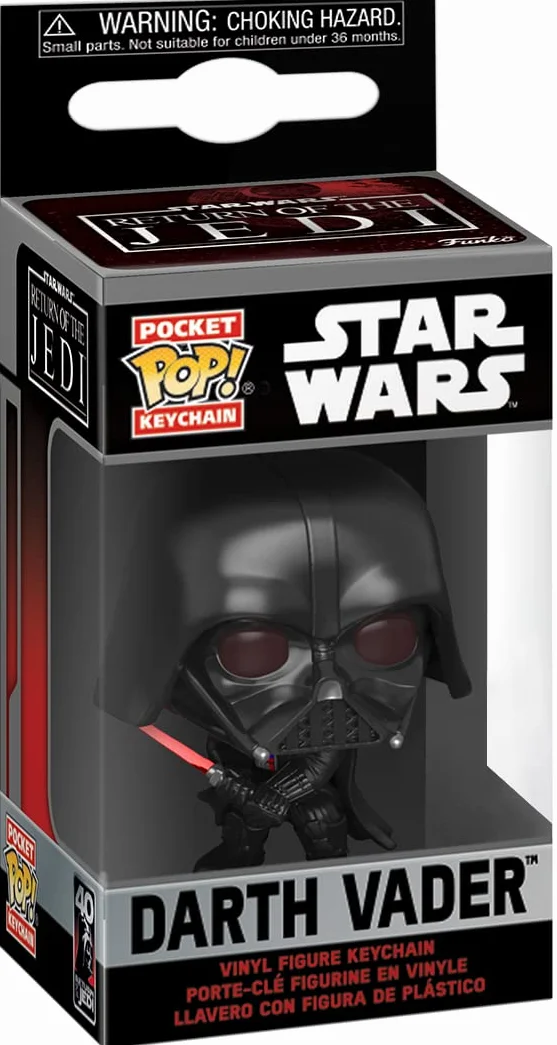 Funko POP! Keychain: RotJ 40th - Darth Vader - Star Wars - winylowa mini figurka do kluczy, wielokolorowy