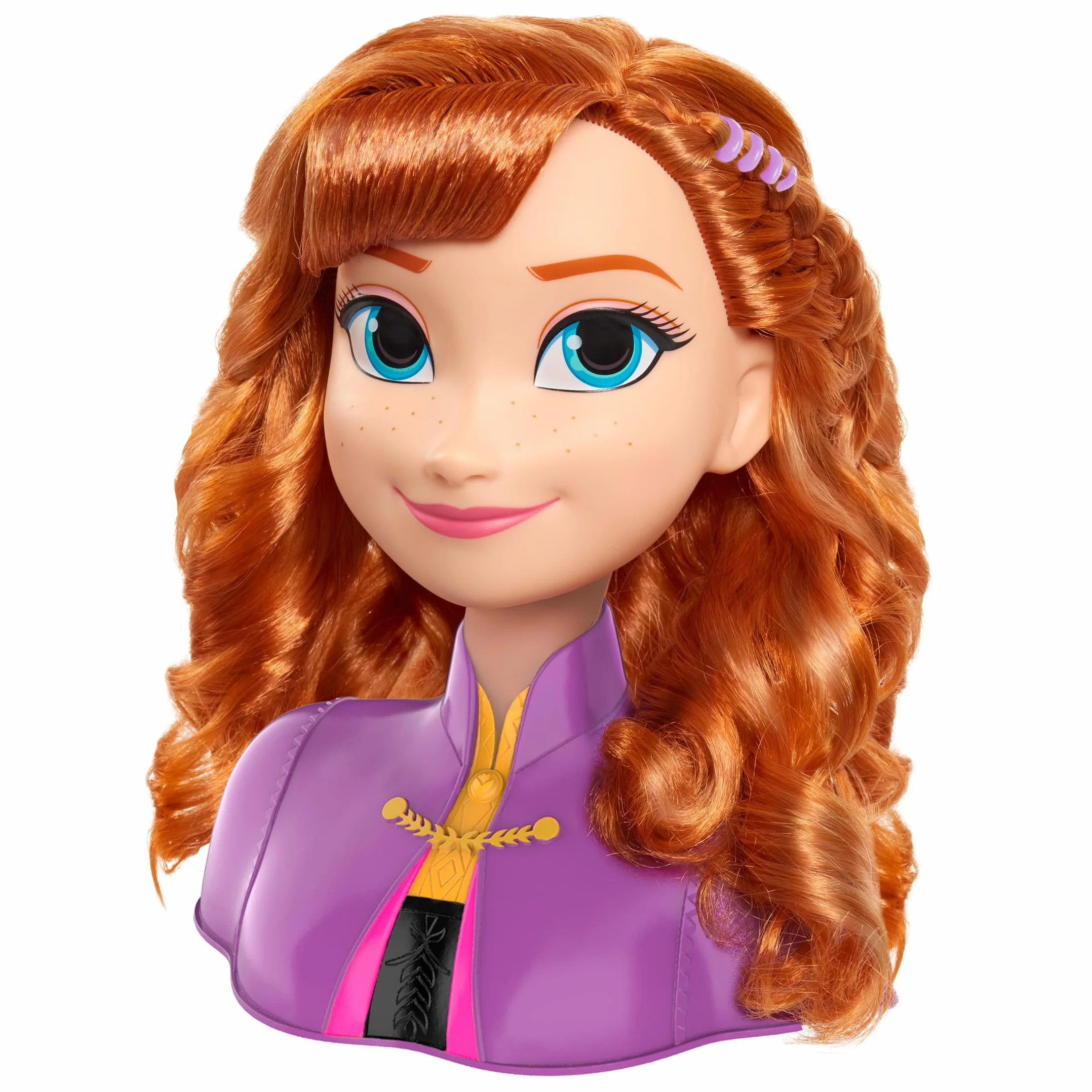 Disney Frozen 2 głowice fryzjerskie Anna 20 cm z akcesoriami do stylizacji, od 3 lat, Just Play