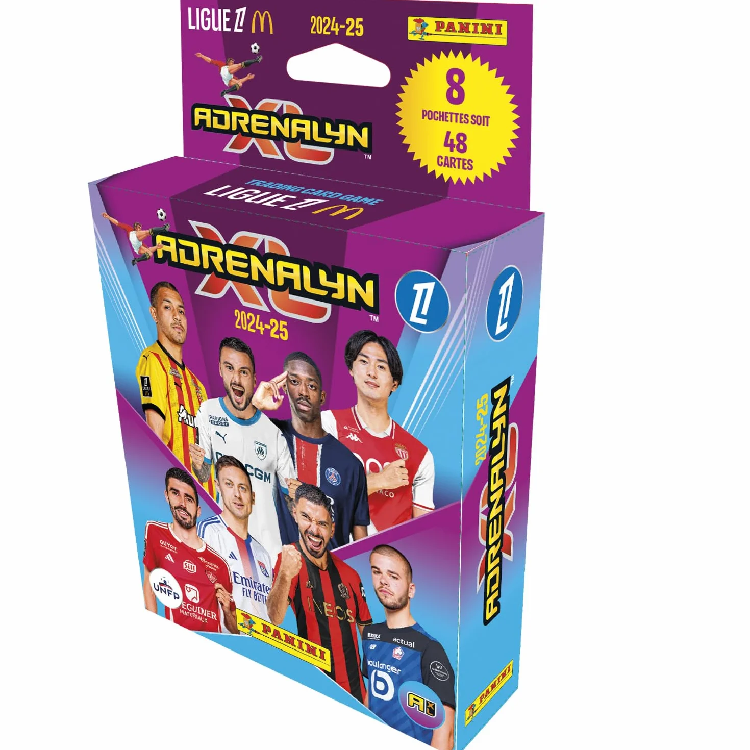 Panini ADRENALYN Ligue 1 McDonald's 2024-2025 karty handlowe blister 8 kieszeni, 004843KBF8
