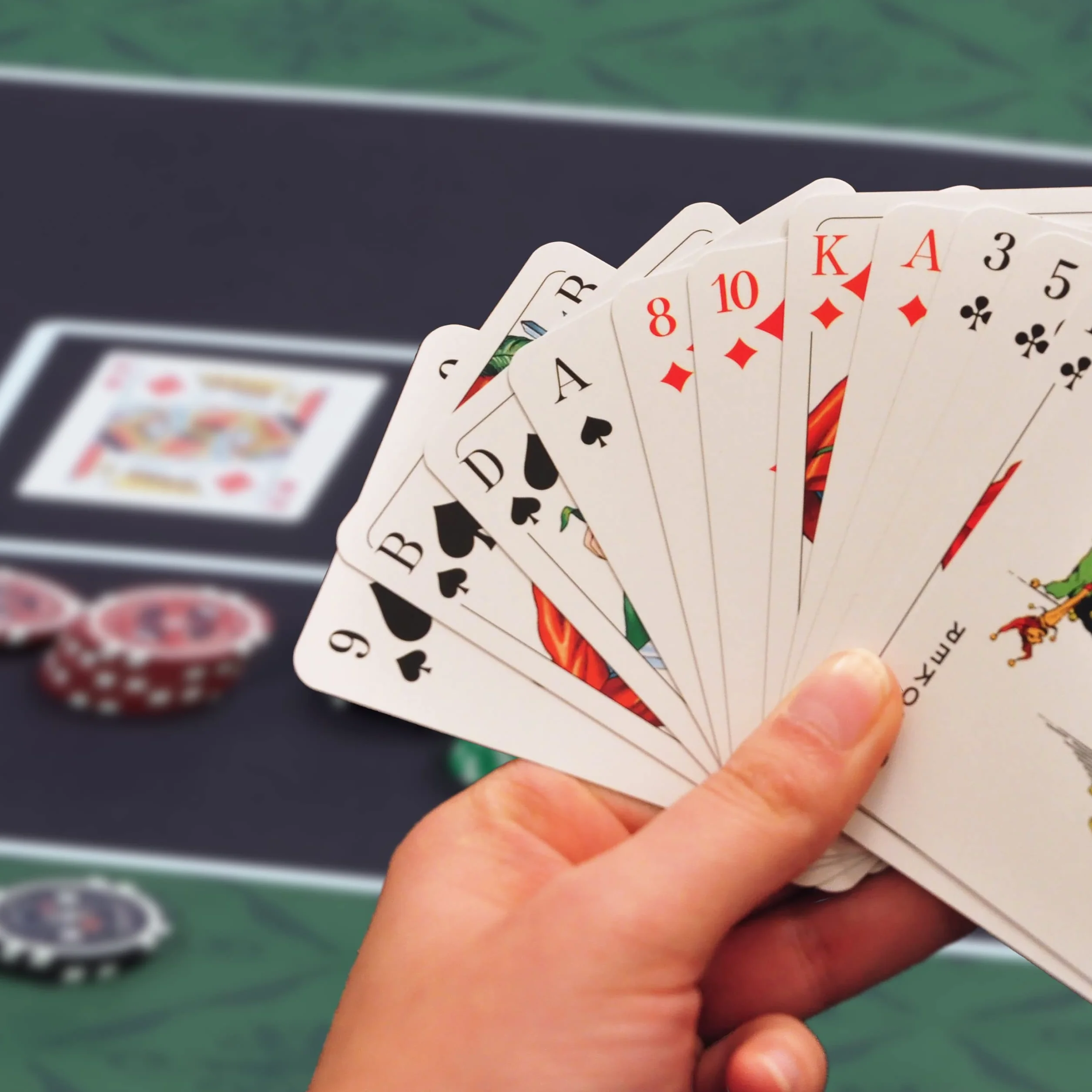 Relaxdays Texas Holdem mata do pokera 180 x 90 cm, podkładka na stół do pokera, duża, antypoślizgowa, poliester, akcesoria do pokera, zielona