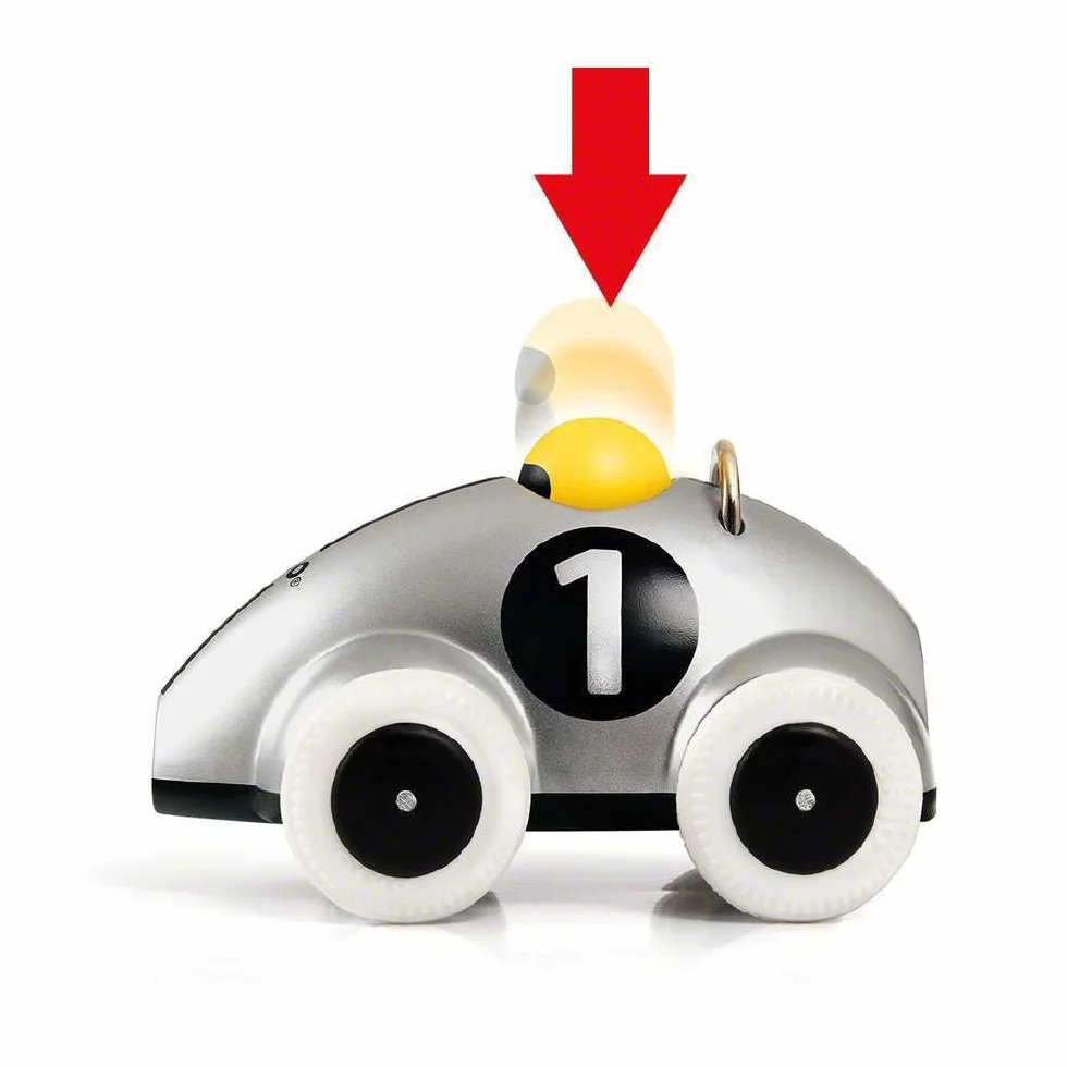 Push & Go Rennwagen Silber Edition Push Along