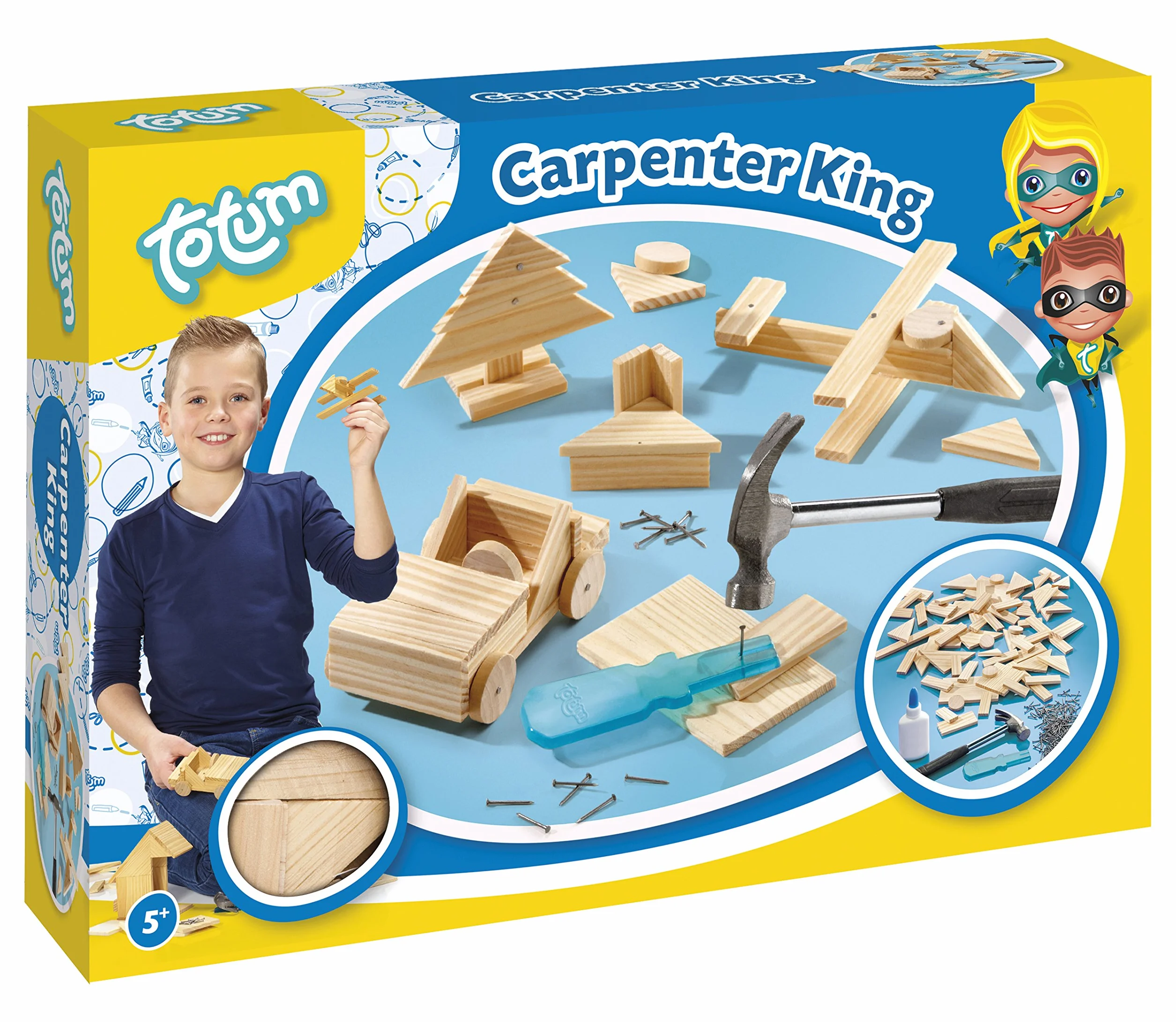 Młotek Carpenter King zestaw ciesielski z drewnianymi elementami