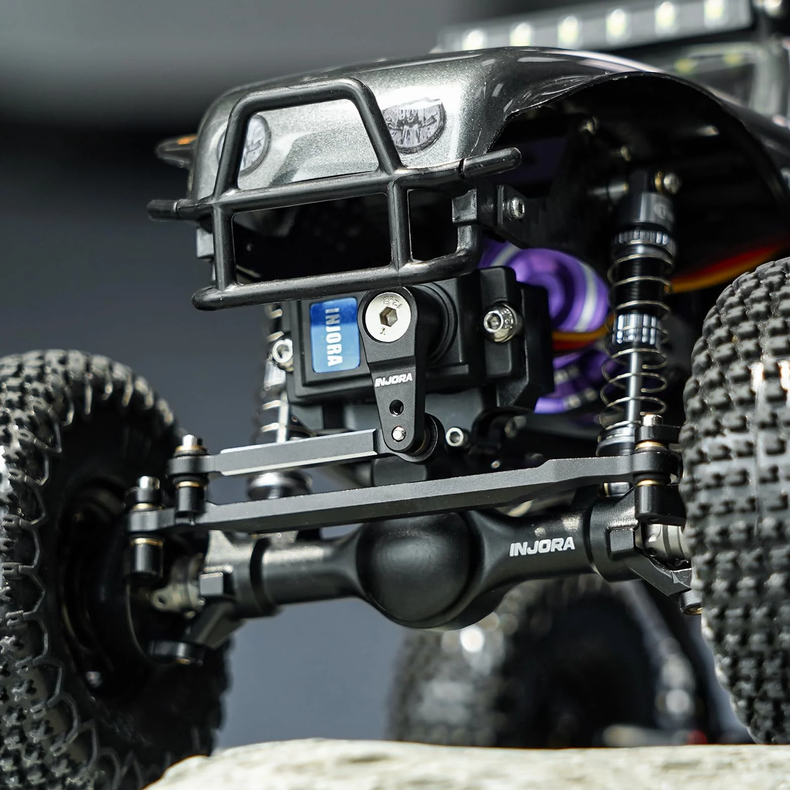 INJORA 7 kg wodoodporne serwo 2065 z uchwytem i ramieniem do 1/24 Axial SCX24