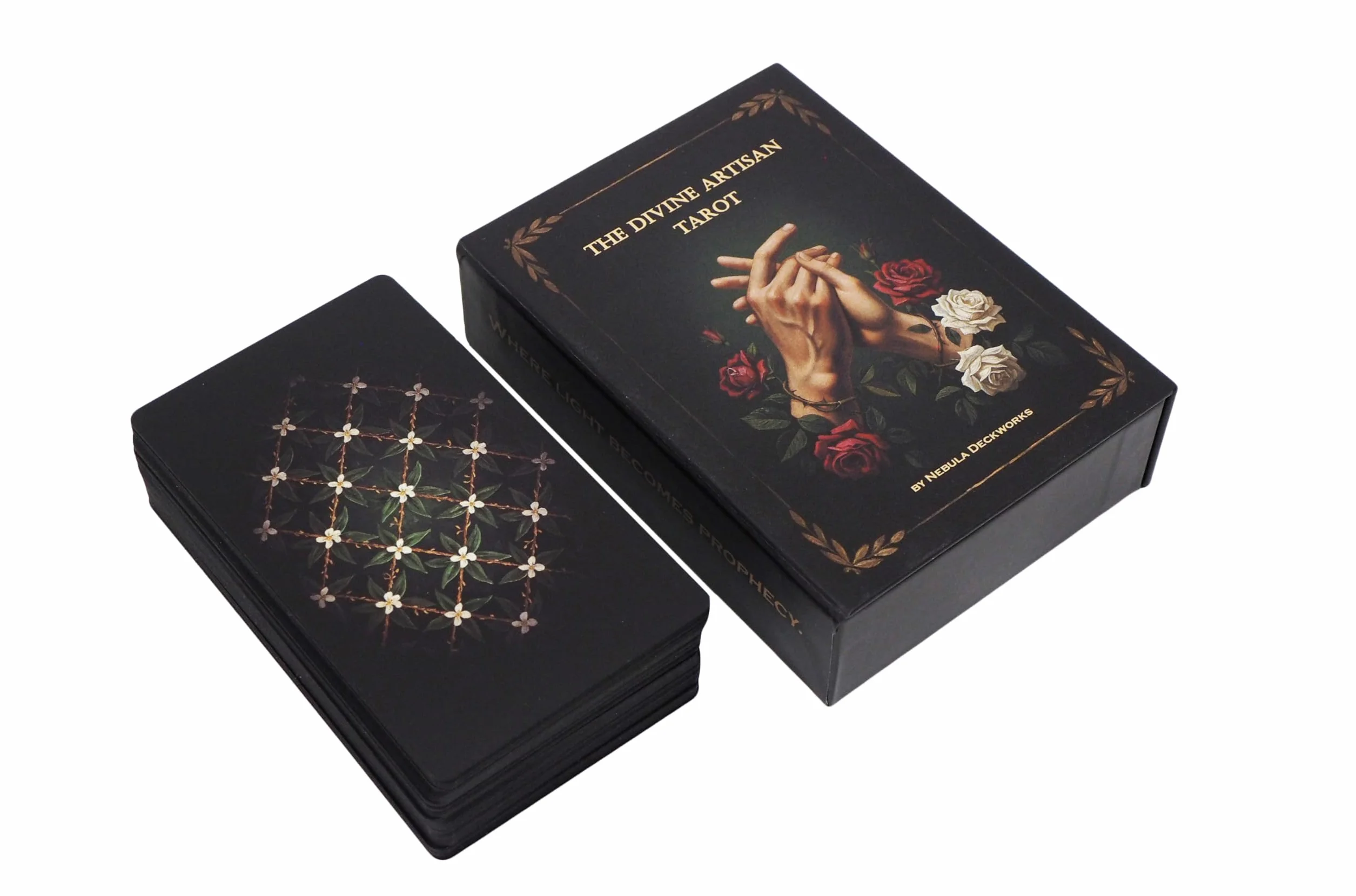 The Divine Artisan Tarot 78-Card Deck with Magnetic Box and Digital Guidebook