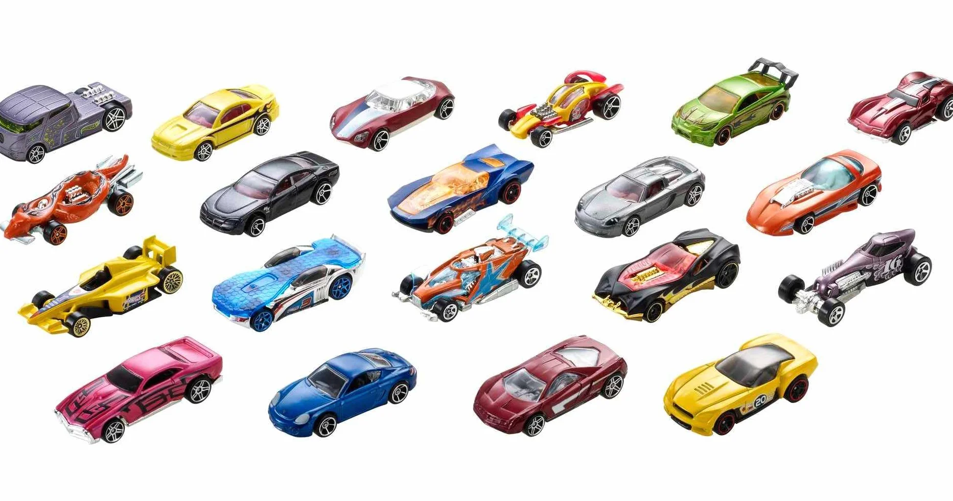 Hot Wheels 20-pak pojazdów w skali 1:64, prezent dla dorosłych kolekcjonerów i dzieci od 3 roku życia, DXY59