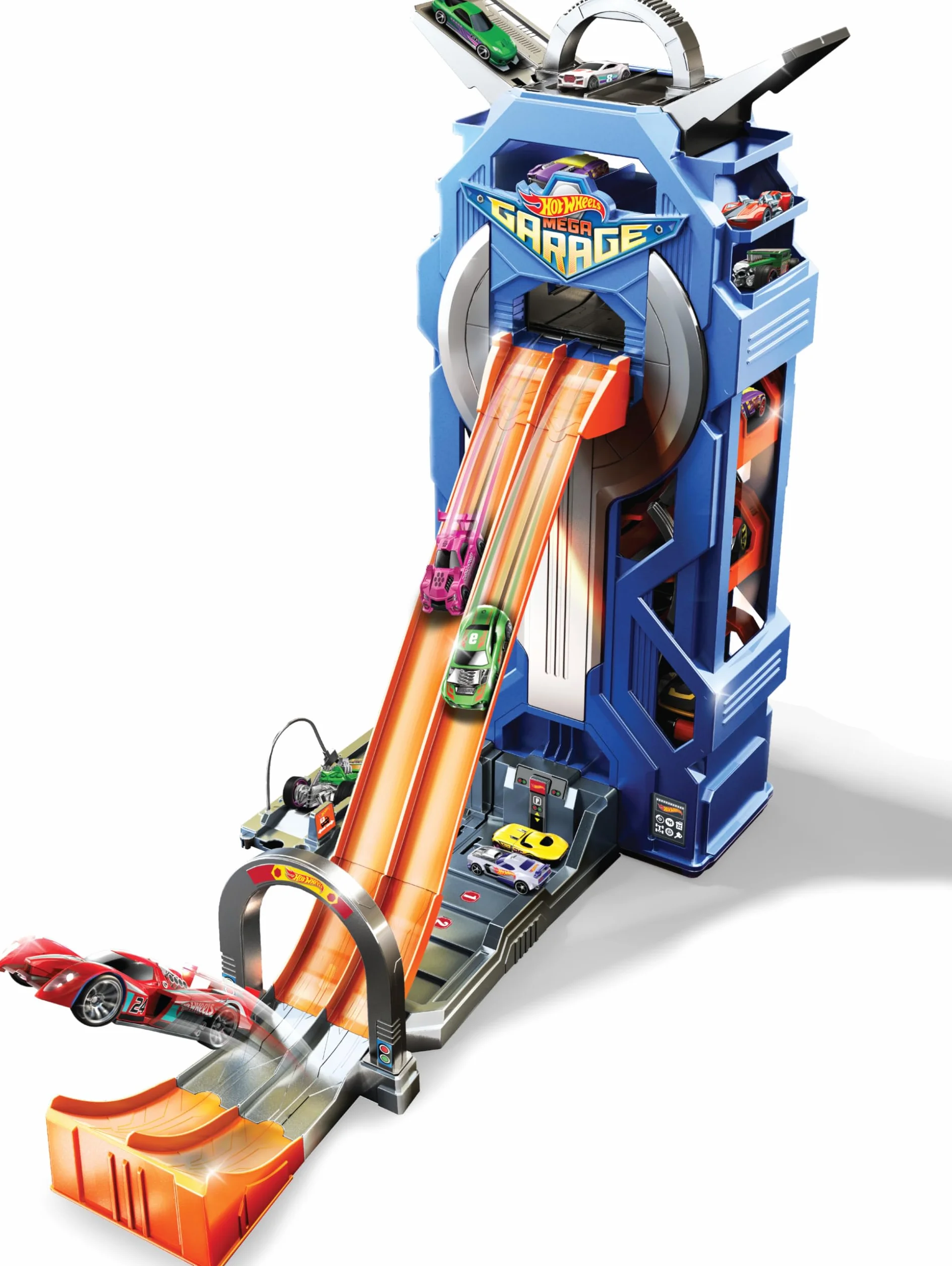 Hot Wheels FTB68 City Parking Garażowy Z Torami I Pojazdami, Wielokolorowy, Jeden Rozmiar