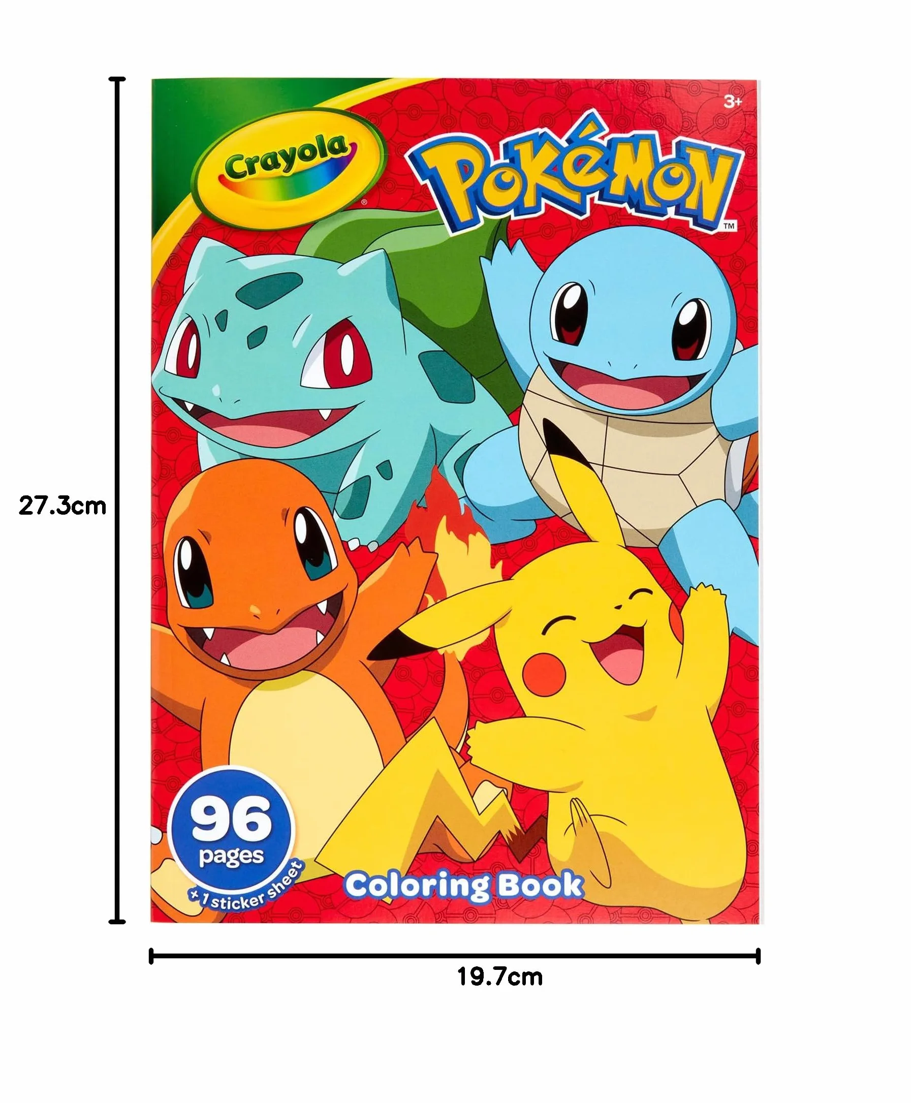 Crayola Coloring Book-Pokemon, 96 Pages 42732