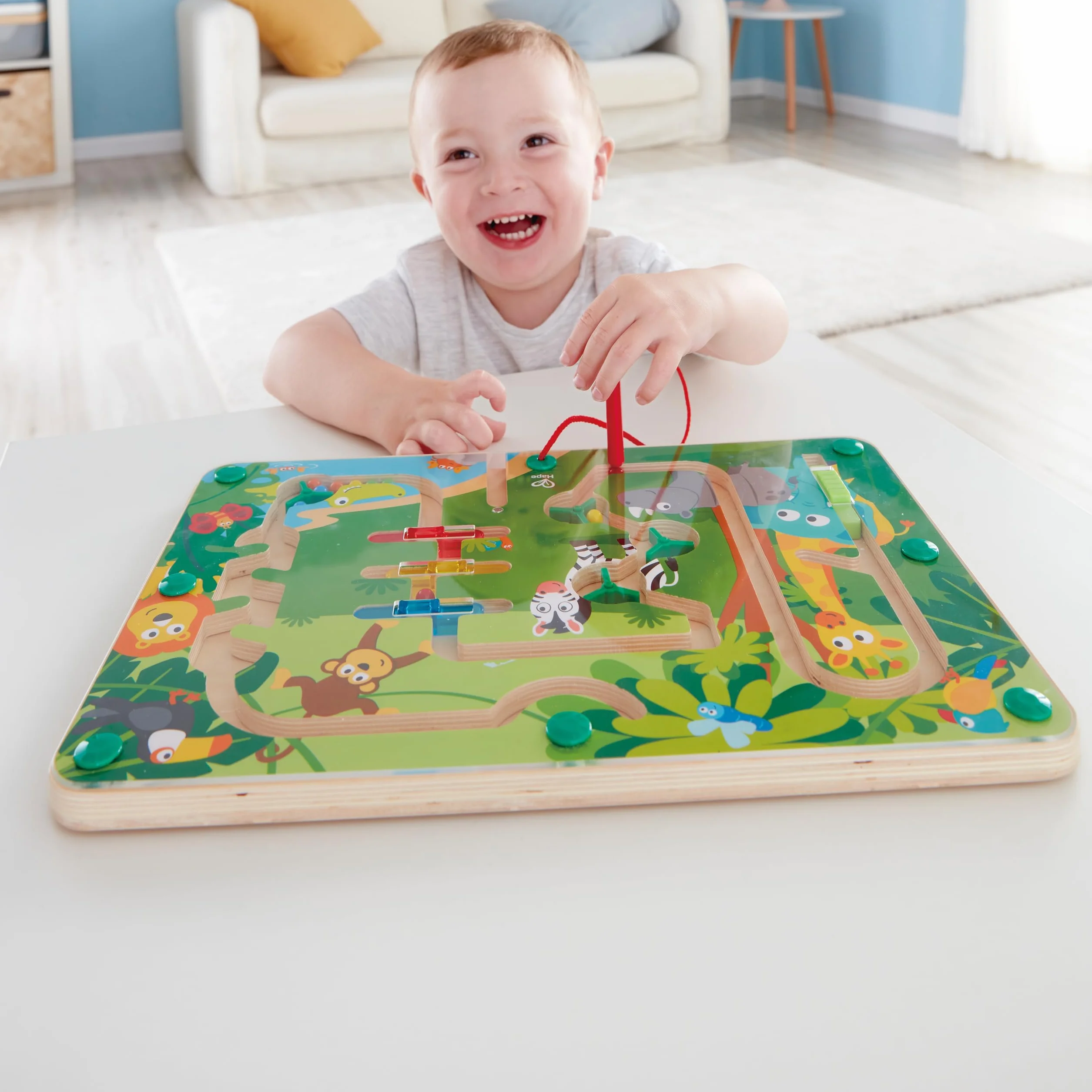 Hape E1714 Wooden Jungle Magnetic Maze