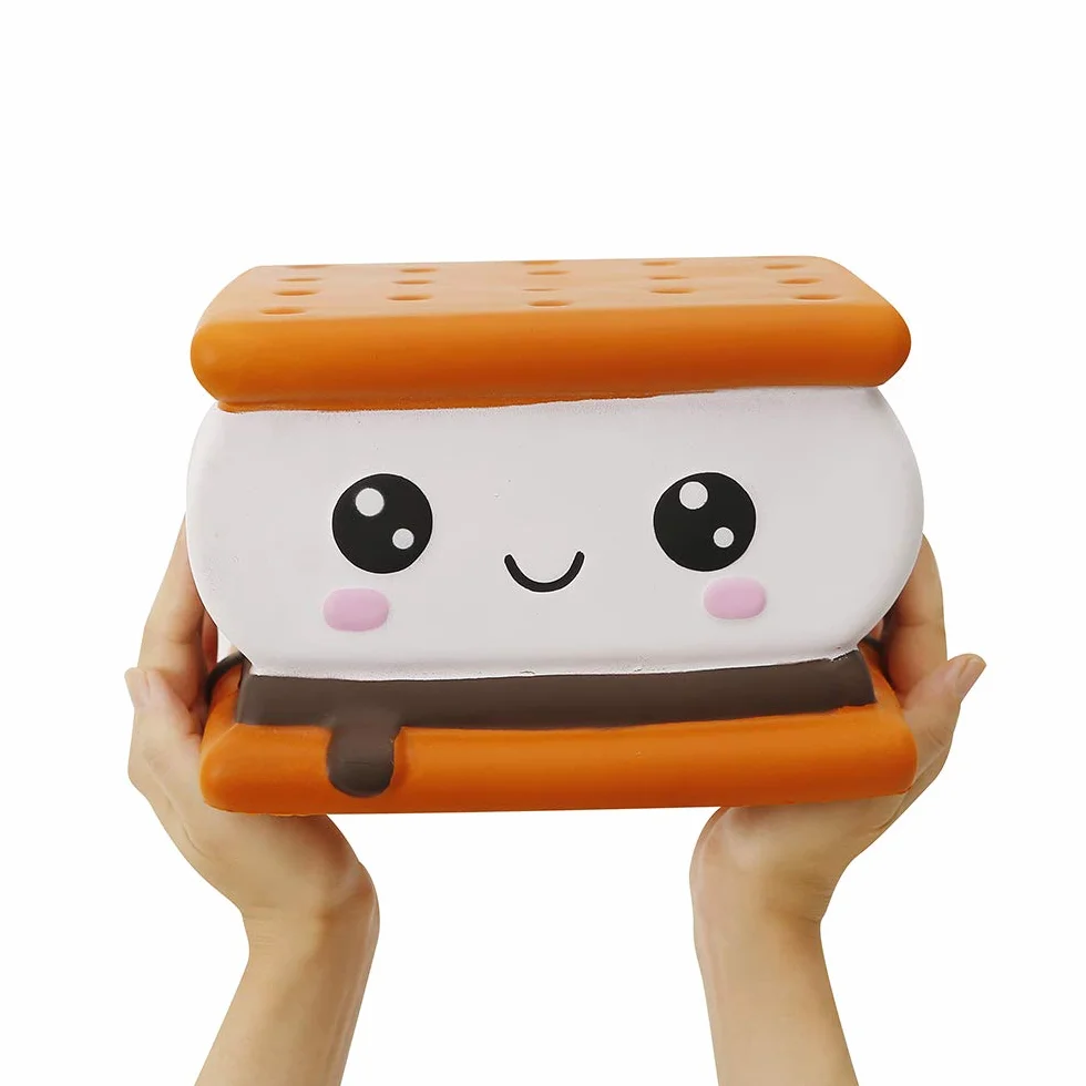 Anboor Squeeze Toys Ciastko Smore Powolny wzrost Squishy Anti Stress Pachn?cy Kawaii Ulga w l?ku Du?a