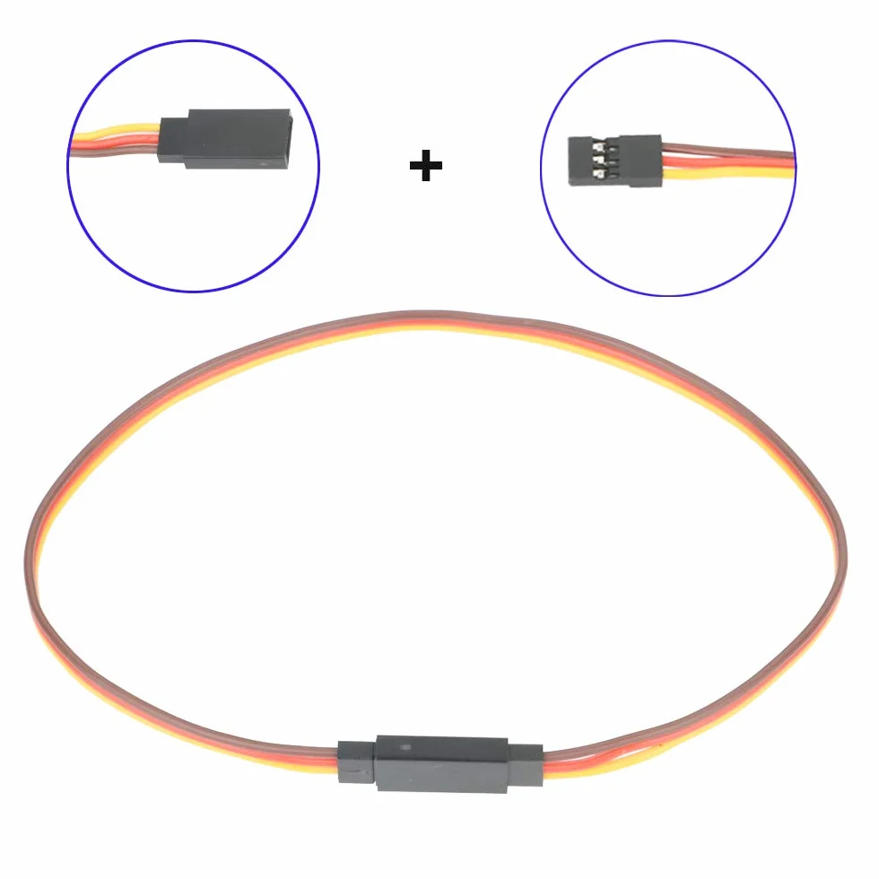 GTIWUNG 3" 6" 12" 24" RC Servo Verlängerungskabel, JR Servoverlängerung, Servokabel, JR Stecker Verlängerung, Servo Extension Cable 22AWG 60 Kerne Kabel Futaba für Fernbedienung Flugzeuge