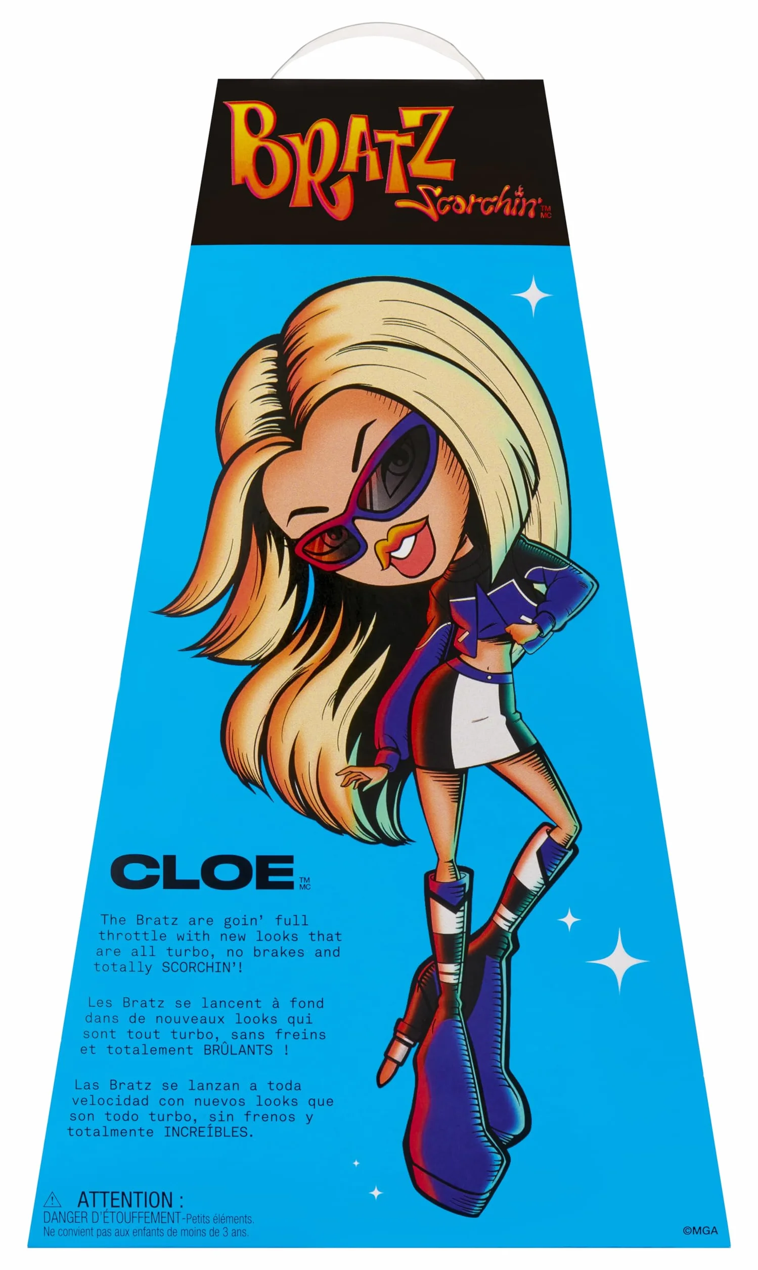 Bratz Scorchin' Cloe – Zestaw Zawiera 1 Modną Lalkę, Stroje i Akcesoria. Lalka Inspirowana Stylem Motocyklowym – Zabawka dla Dziewczynek