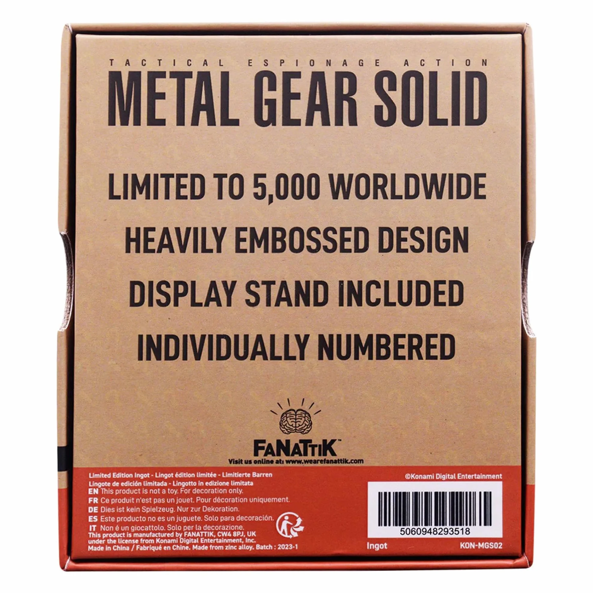 Metal Gear Solid FOXHOUND Insignia limitowana edycja sztabka