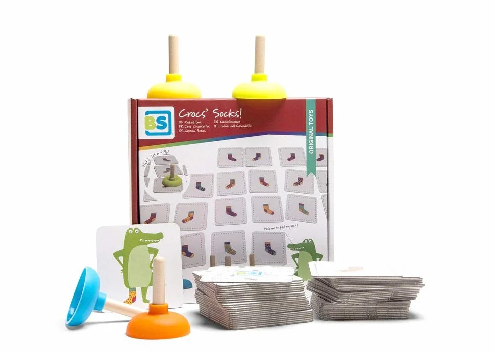 BS Toys GA350 skarpety krokodylkowe, zabawka dla dzieci, mieszanka